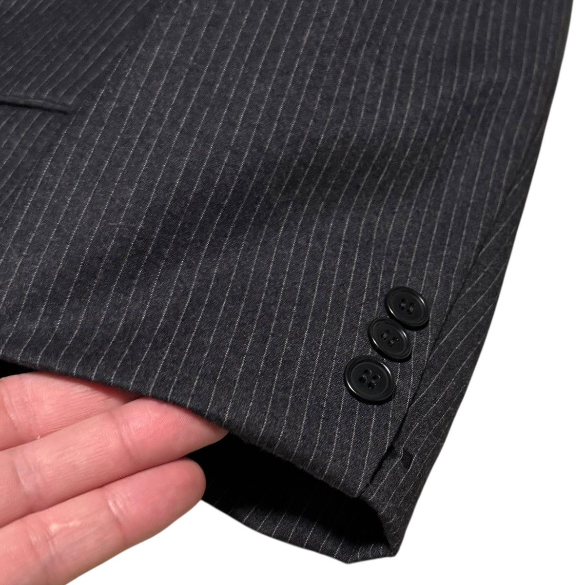 Trussini Trussini Pinstripe Suit Italy 46 Jacket 36x30 Pants Wool Size 46R - 4 Thumbnail
