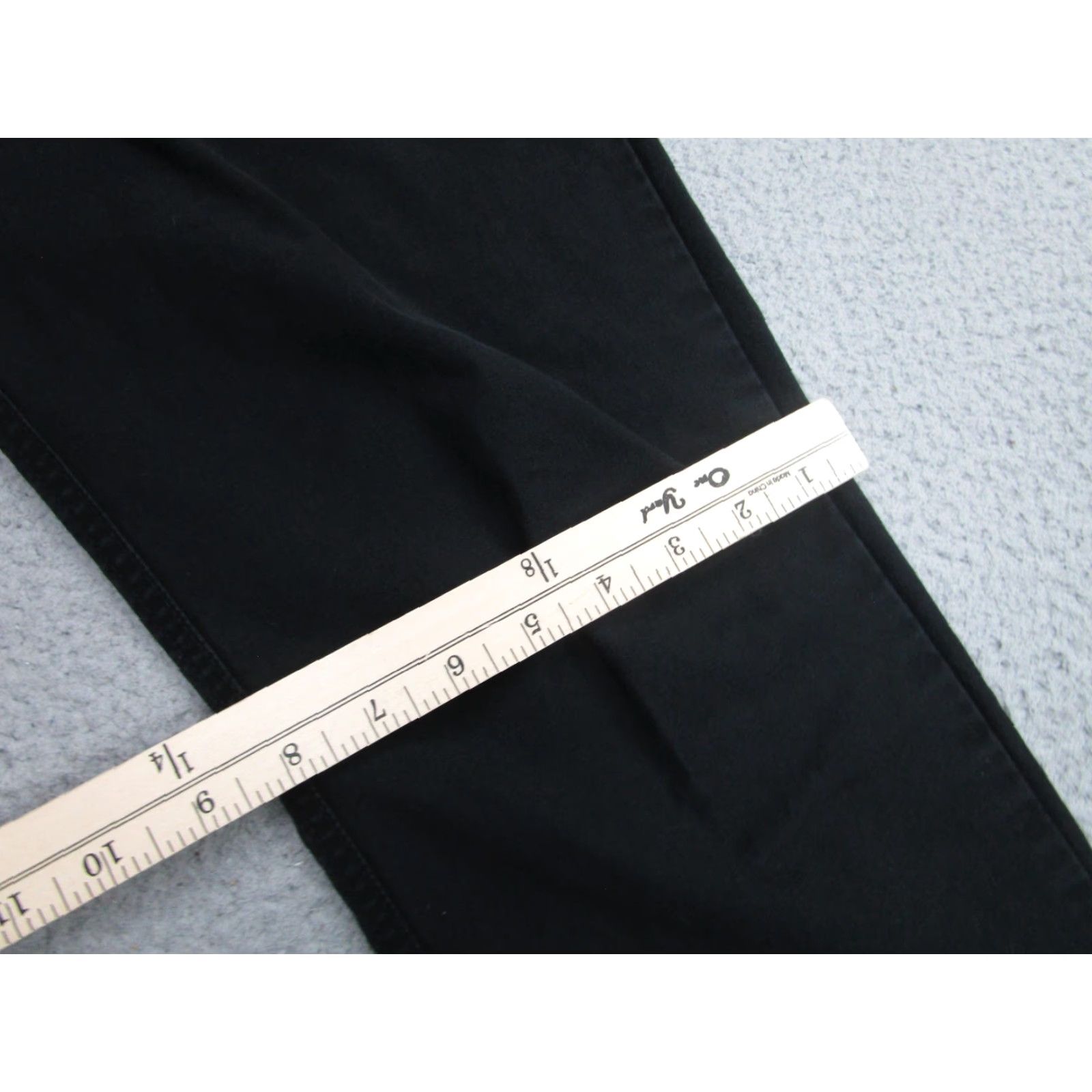 Roark Roark Pants Mens XL 34 Black Drawstring Zip Pockets Chino Straight 30 In Inseam Size US 34 / EU 50 - 6 Thumbnail