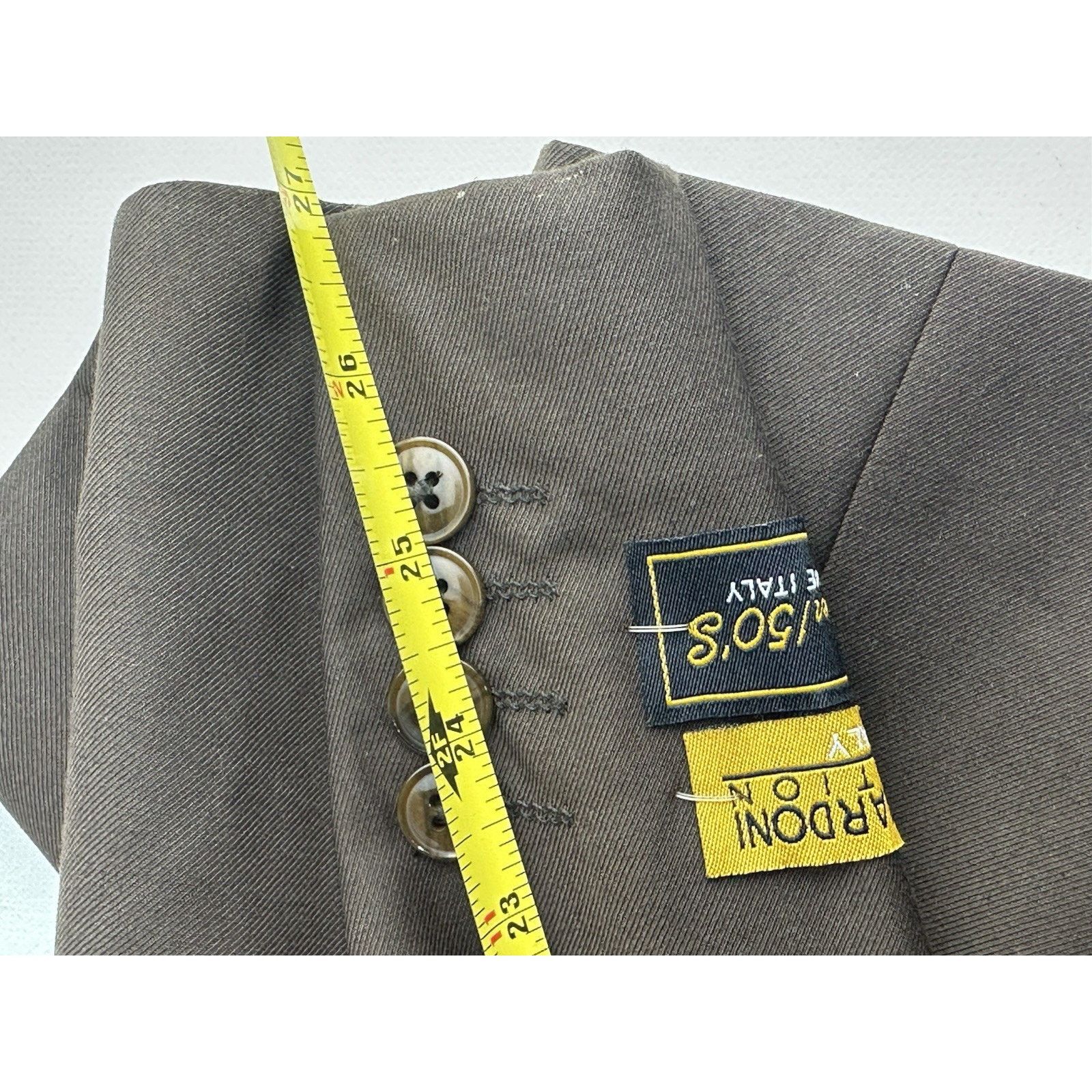 Other Alberto Nardoni collection brown Wool blazer Super 150’s Size 46R - 12 Thumbnail