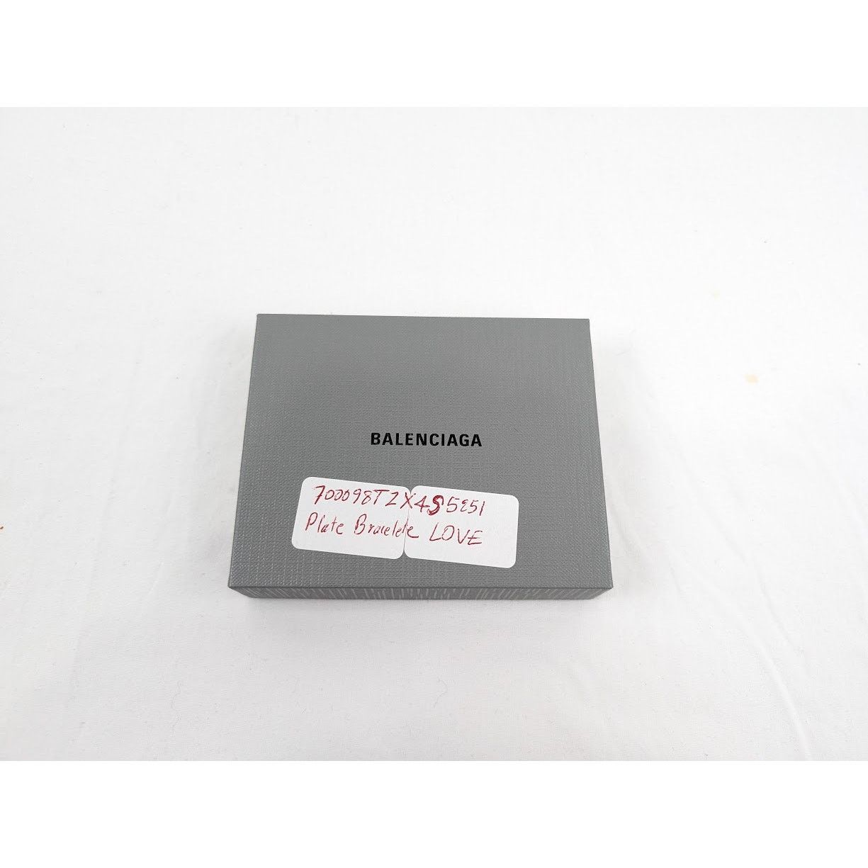 Balenciaga o1rshd1 Size: OS / Plate Love Bracelet in Black/White Size ONE SIZE - 11 Thumbnail
