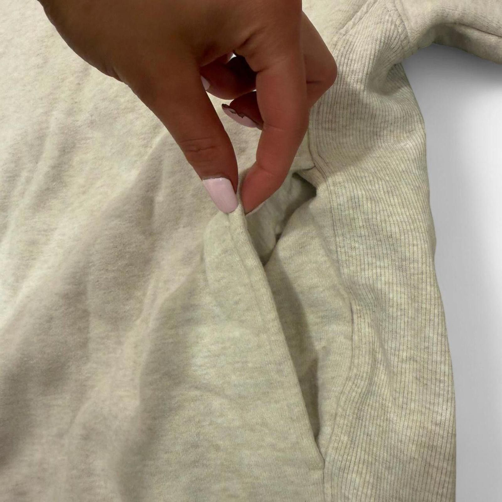 TNA ARITZIA Cream quarter zip sweatshirt from TNA Size L / US 10 / IT 46 - 6 Thumbnail