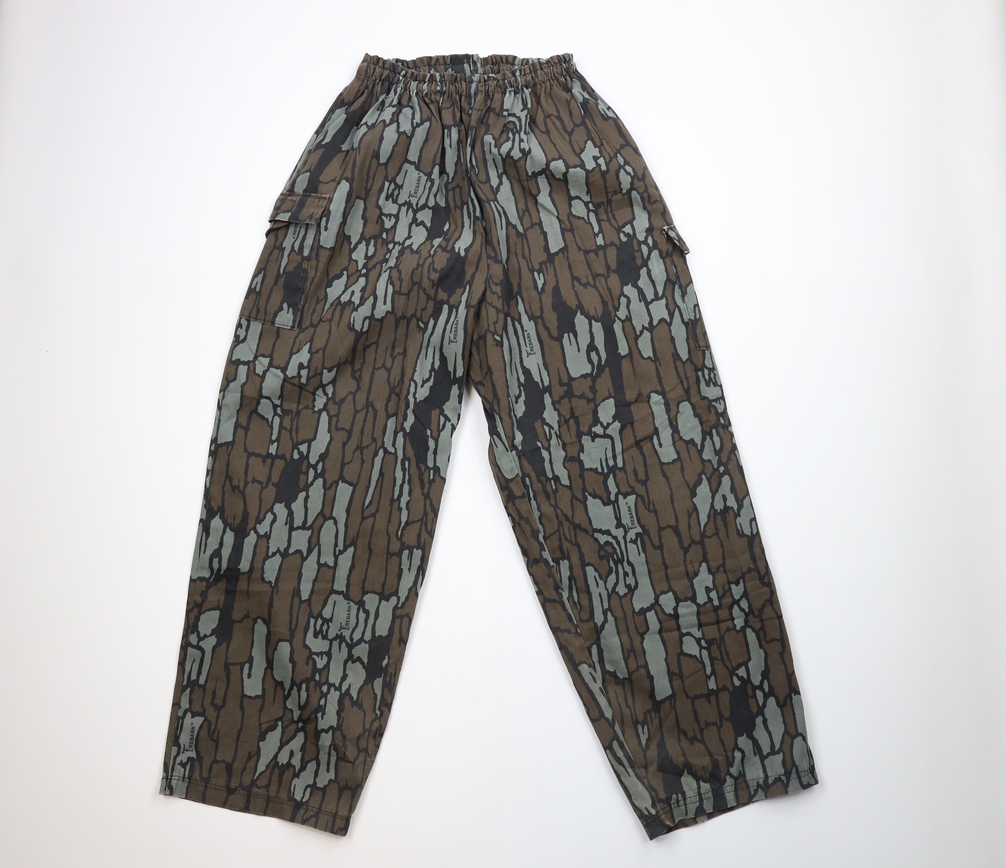 Image of Vintage 80's Streetwear Camouflage Wide Leg Cargo Pants Usa, Men's (Size 34)