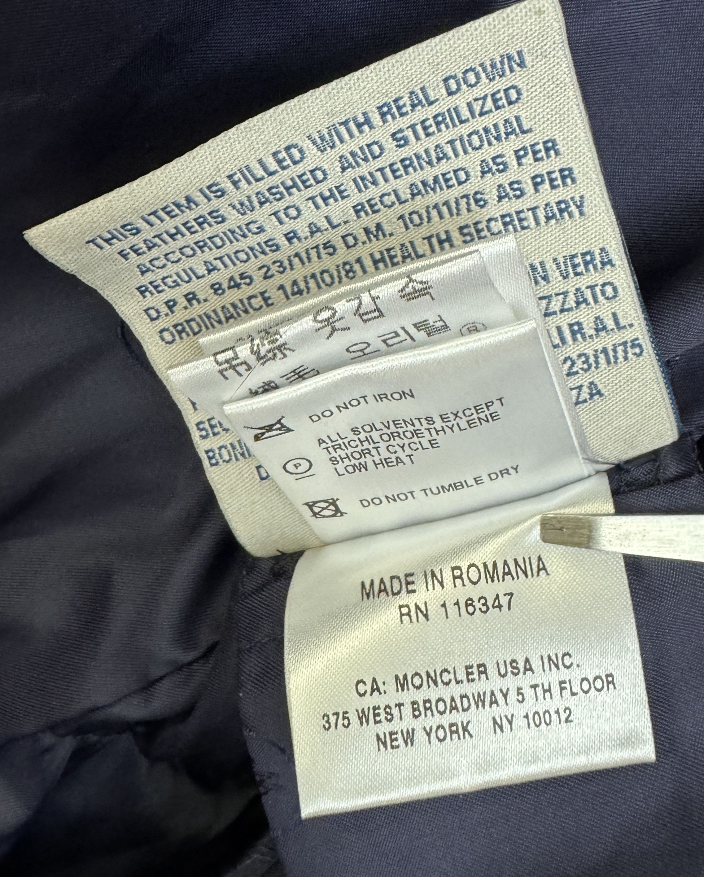 Moncler Authentic Moncler Kelly Jacket Puffer Navy Blue Logo Size 0 Size XS / US 0-2 / IT 36-38 - 16 Thumbnail