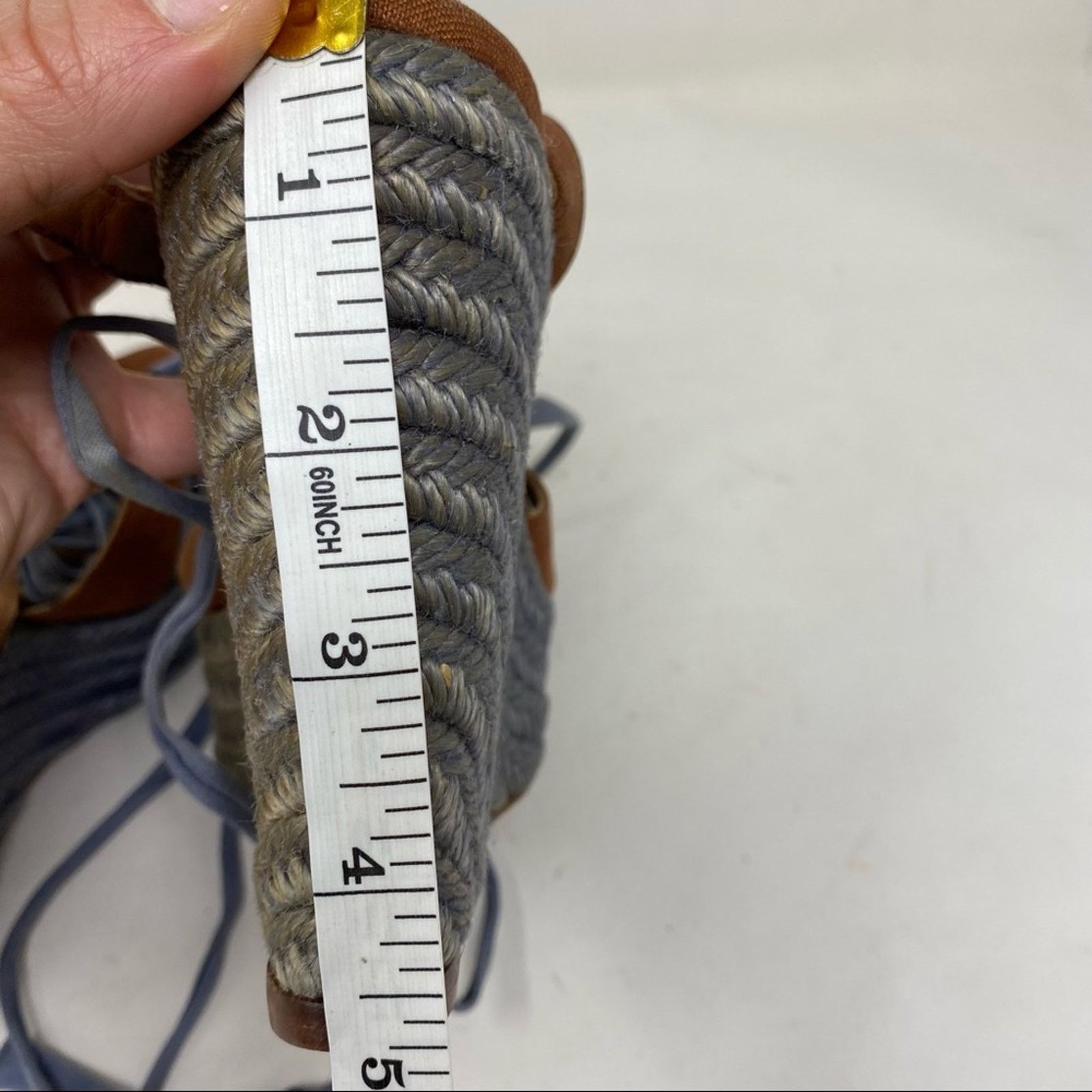 Christian Louboutin Christian Louboutin blue espadrille wedge gladiator sandals Size US 5 / IT 35 - 11 Thumbnail
