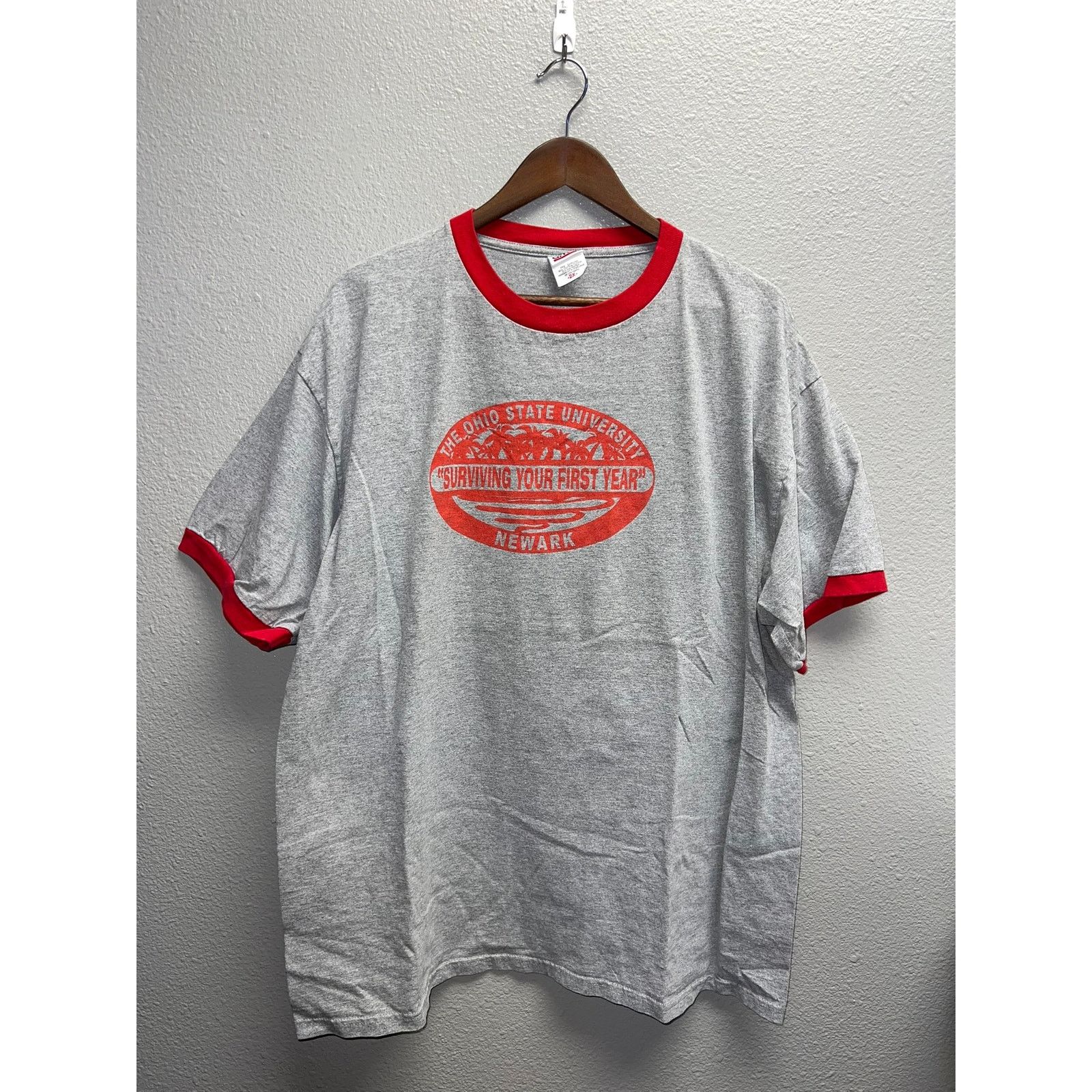 Anvil Vintage Ohio State University Shirt Newark Ringer Tee 2XL Size US XXL / EU 58 / 5 - 1 Thumbnail