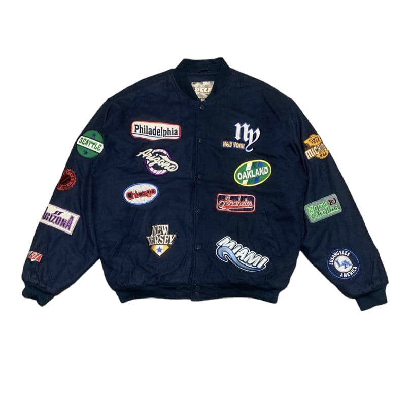 NFL Vintage Nfl Wool Varsity Jacket By DELF K&S Sportwear Size US XXL / EU 58 / 5 - 1 Thumbnail