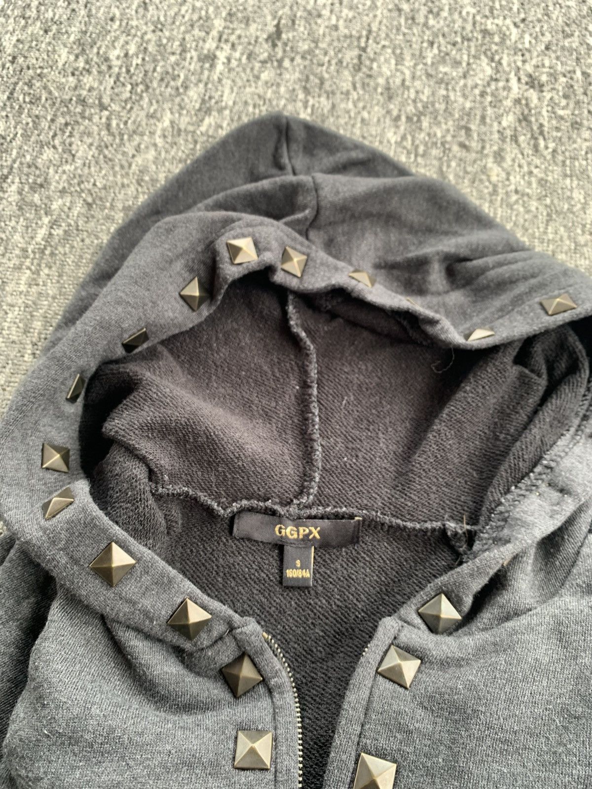 Japanese Brand Ggpx Studded Punk Rock Stylish Zip Hoodie Size S / US 4 / IT 40 - 2 Thumbnail