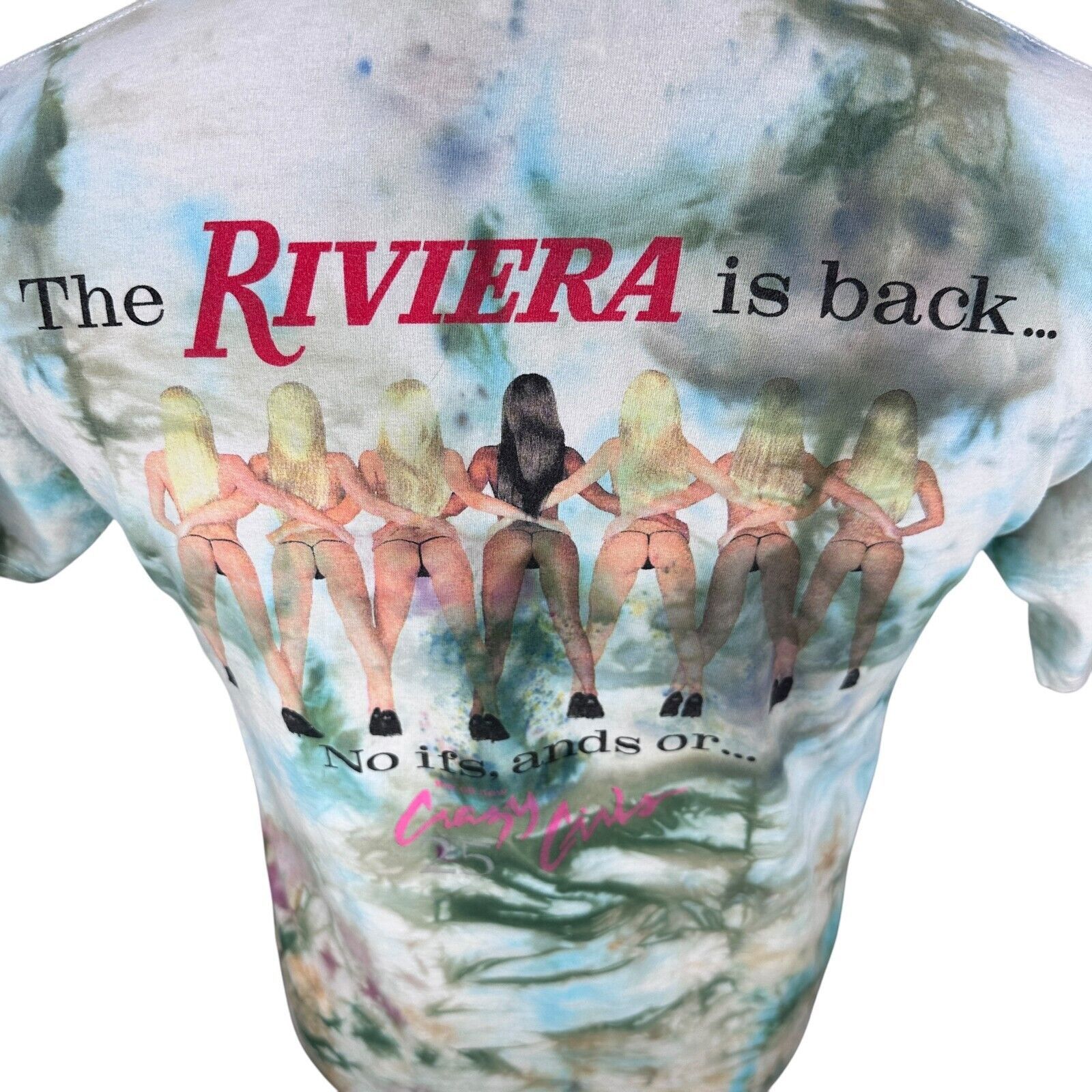 Fruit Of The Loom Riviera Casino 25th Anniversary T-Shirt Men's M Tie Dye Y2K Size US M / EU 48-50 / 2 - 5 Thumbnail