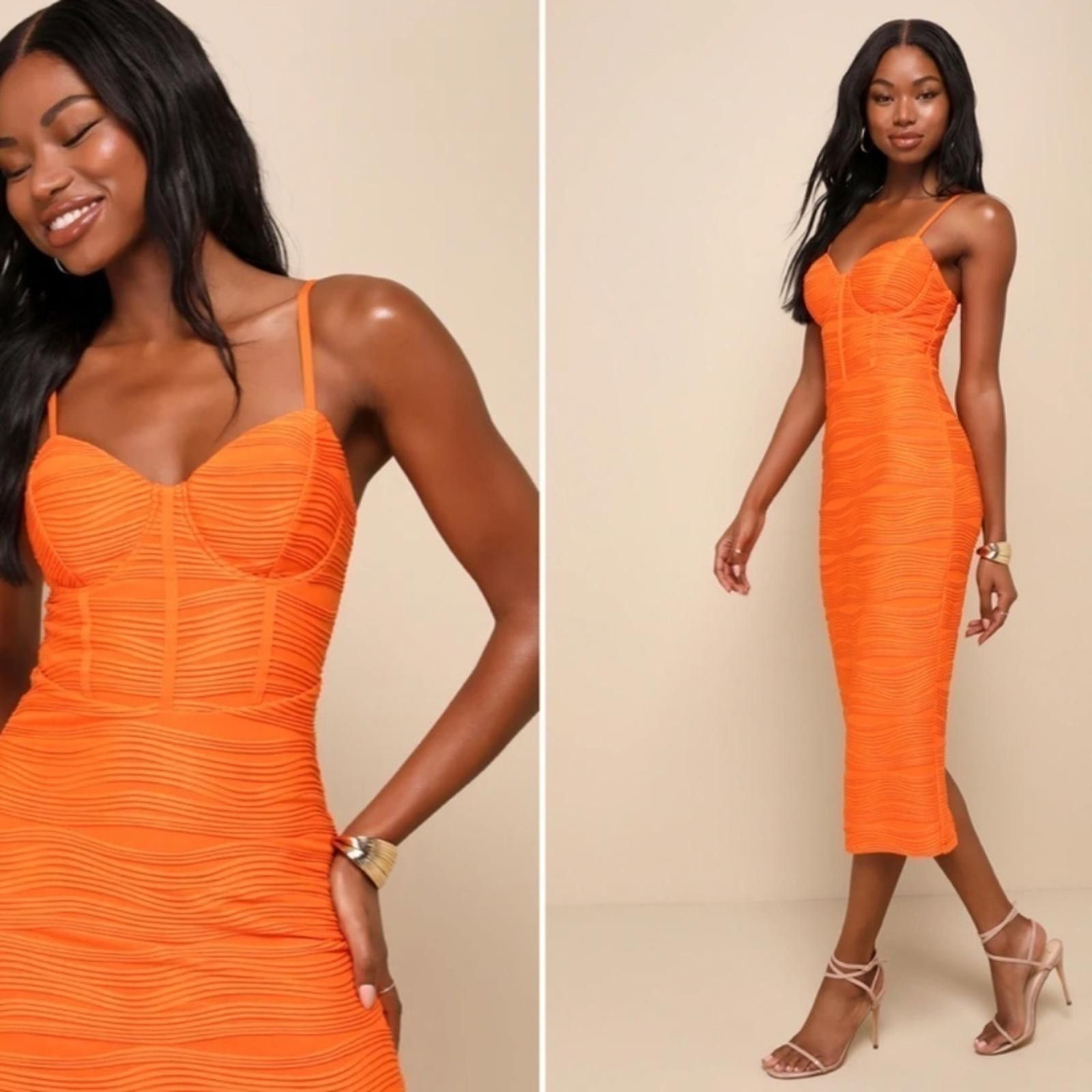Lulus LULU's Wedding Sexy Date Night Cocktail Classy Bodycon Midi Size XS / US 0-2 / IT 36-38 - 1 Thumbnail