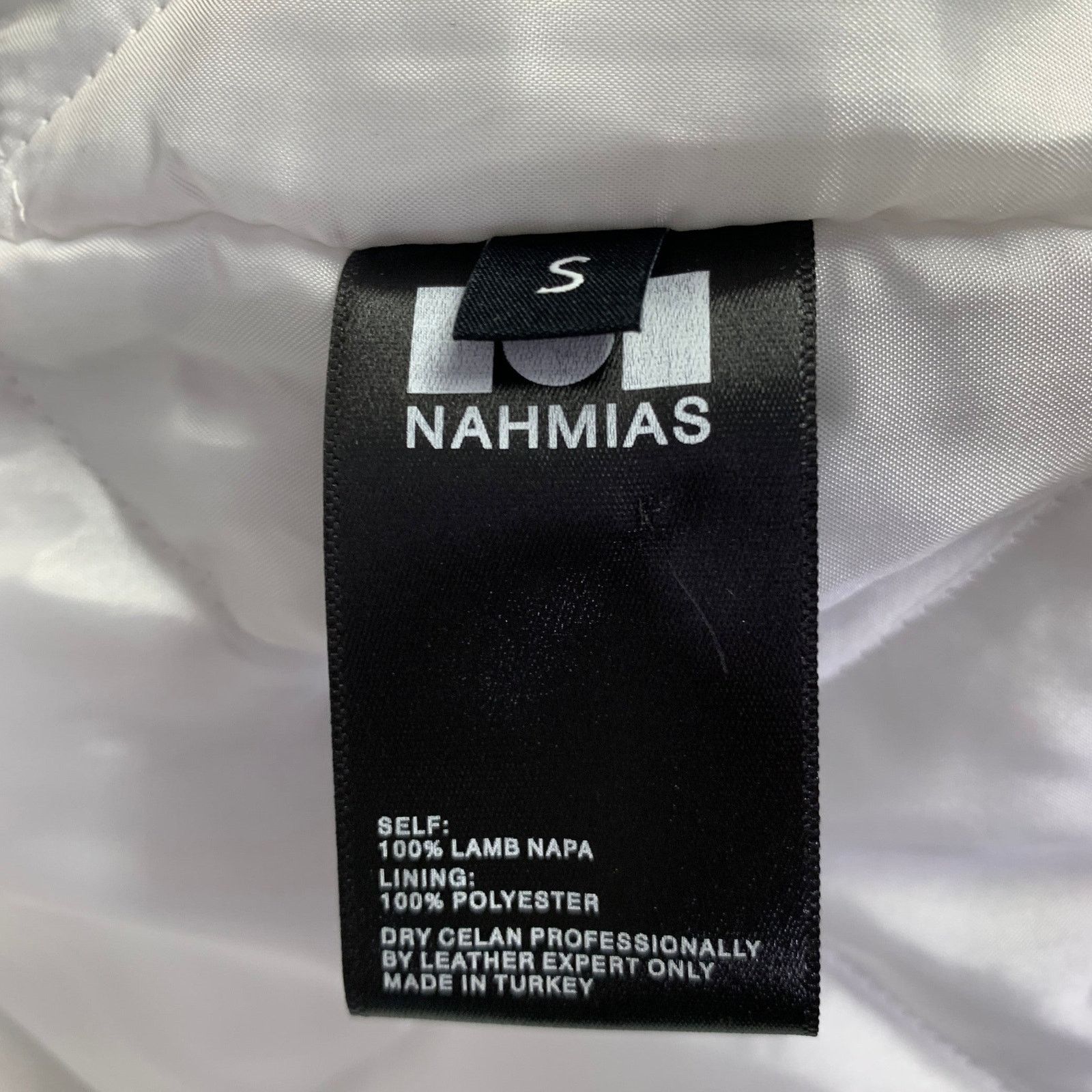 Nahmias NAHMIAS Size S White Lamb Leather Carpenter Jacket Size US S / EU 44-46 / 1 - 8 Thumbnail