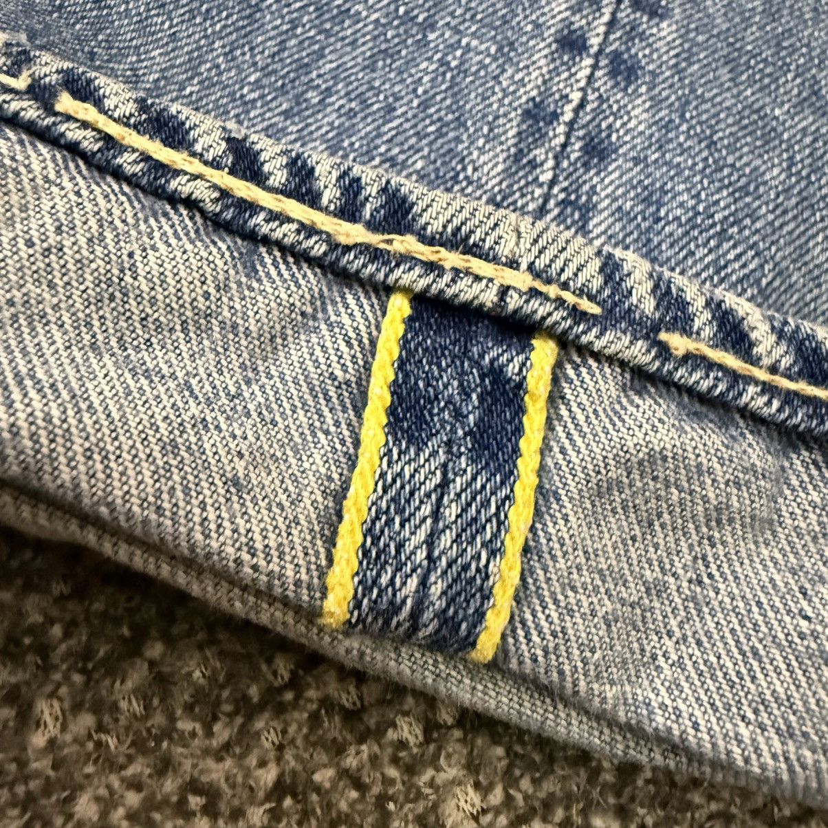 Indigo Vintage80s Japanese Selvedge Made in Indigo Light Wash Denim Size US 32 / EU 48 - 6 Thumbnail