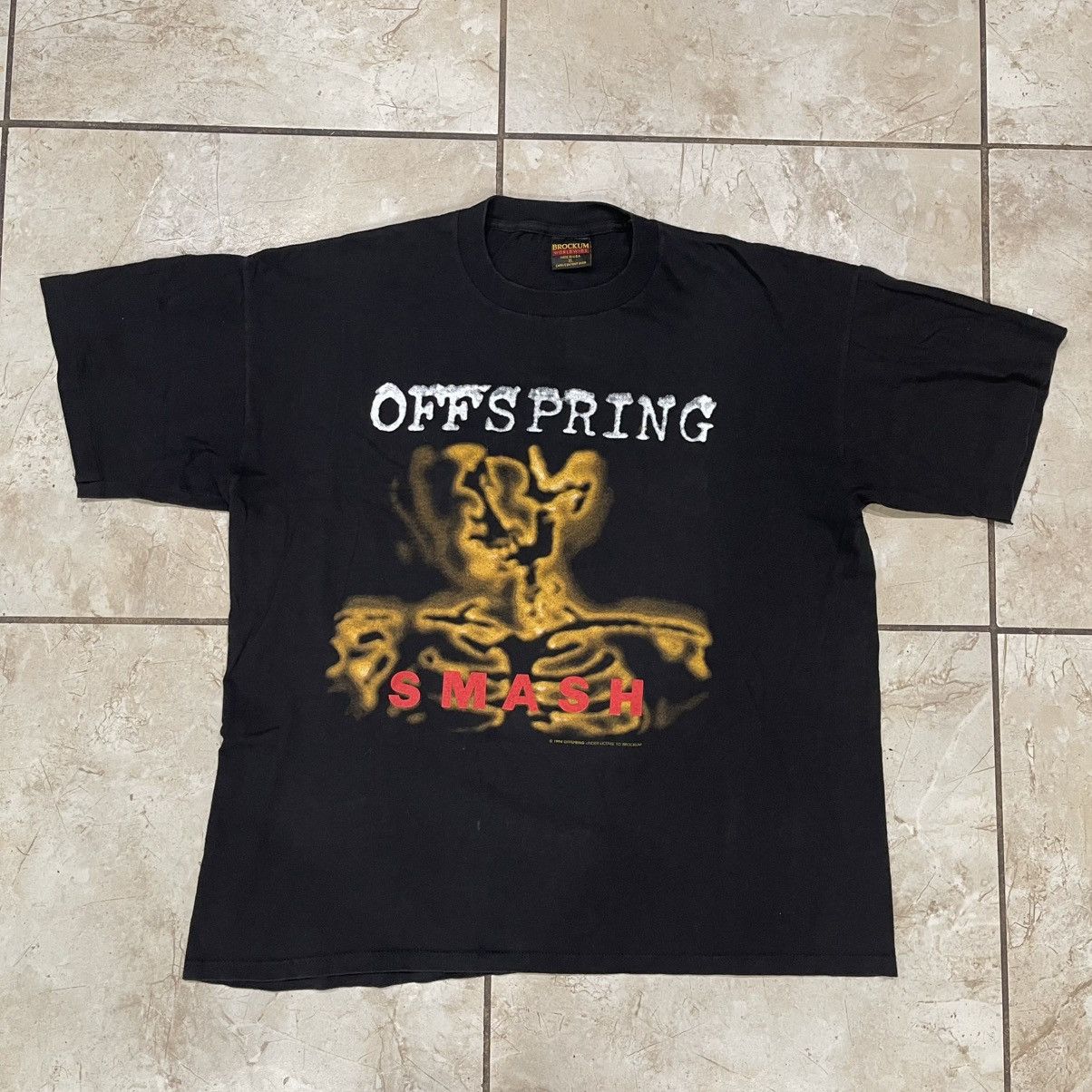 Brockum Vintage 90s The Offspring 1994 Smash Band T-Shirt Size US L / EU 52-54 / 3 - 1 Thumbnail