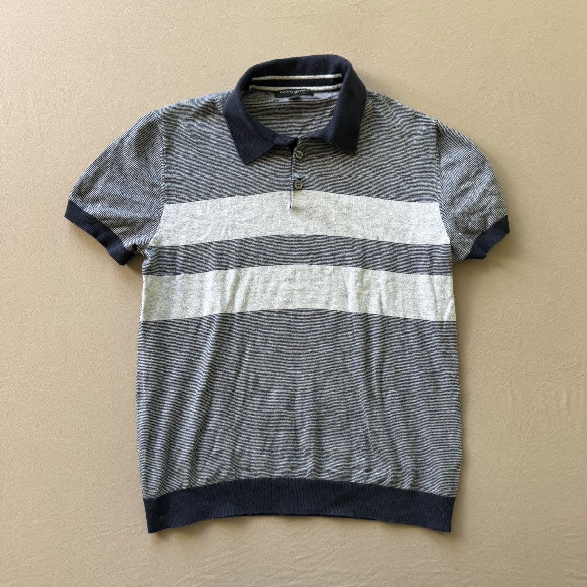 Banana Republic Banana Republic Striped COTTON SWEATER POLO Size US S / EU 44-46 / 1 - 1 Thumbnail