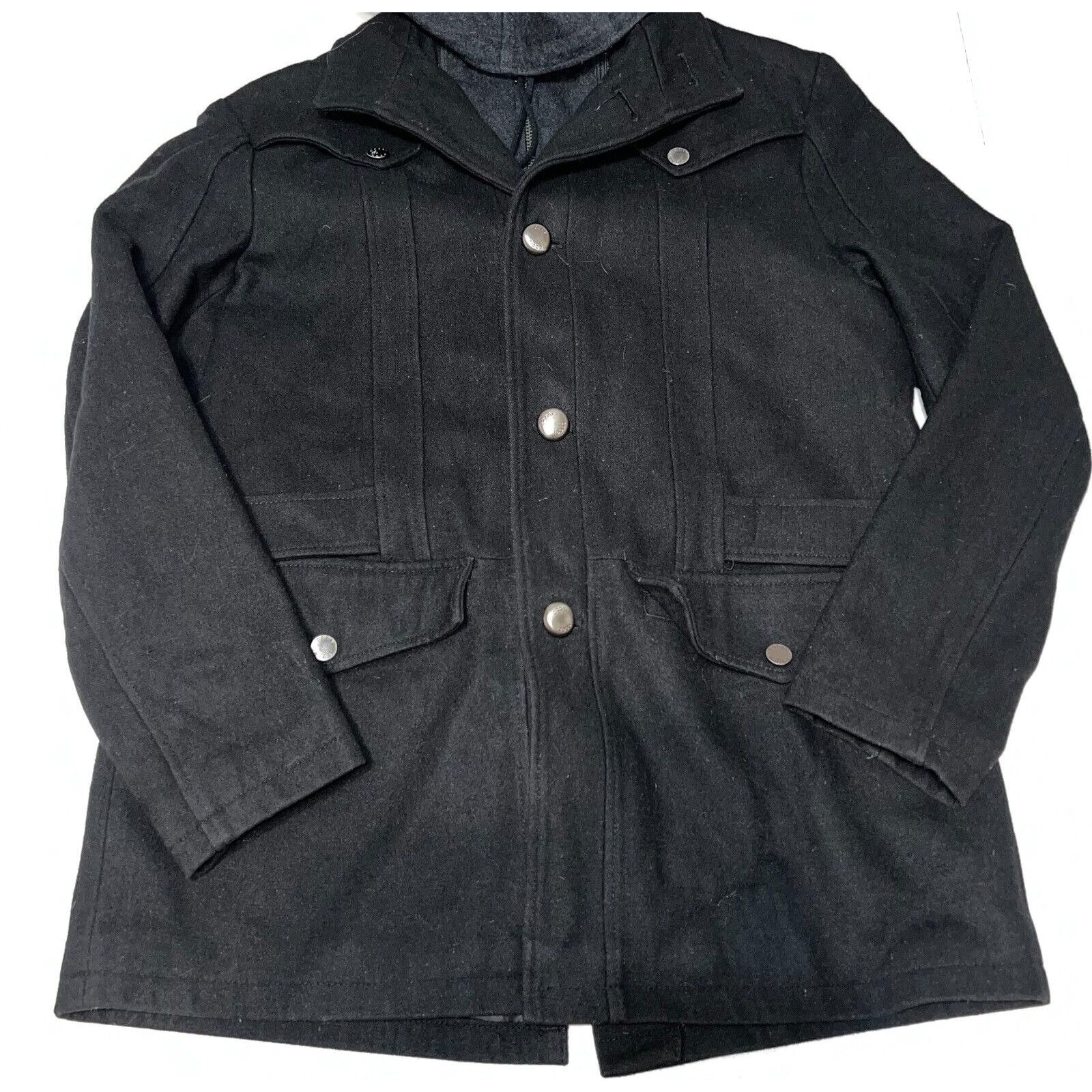 Coogi Coogi Mens Black Wool Blend Heavy Jacket Coat Size Large Size US L / EU 52-54 / 3 - 9 Thumbnail