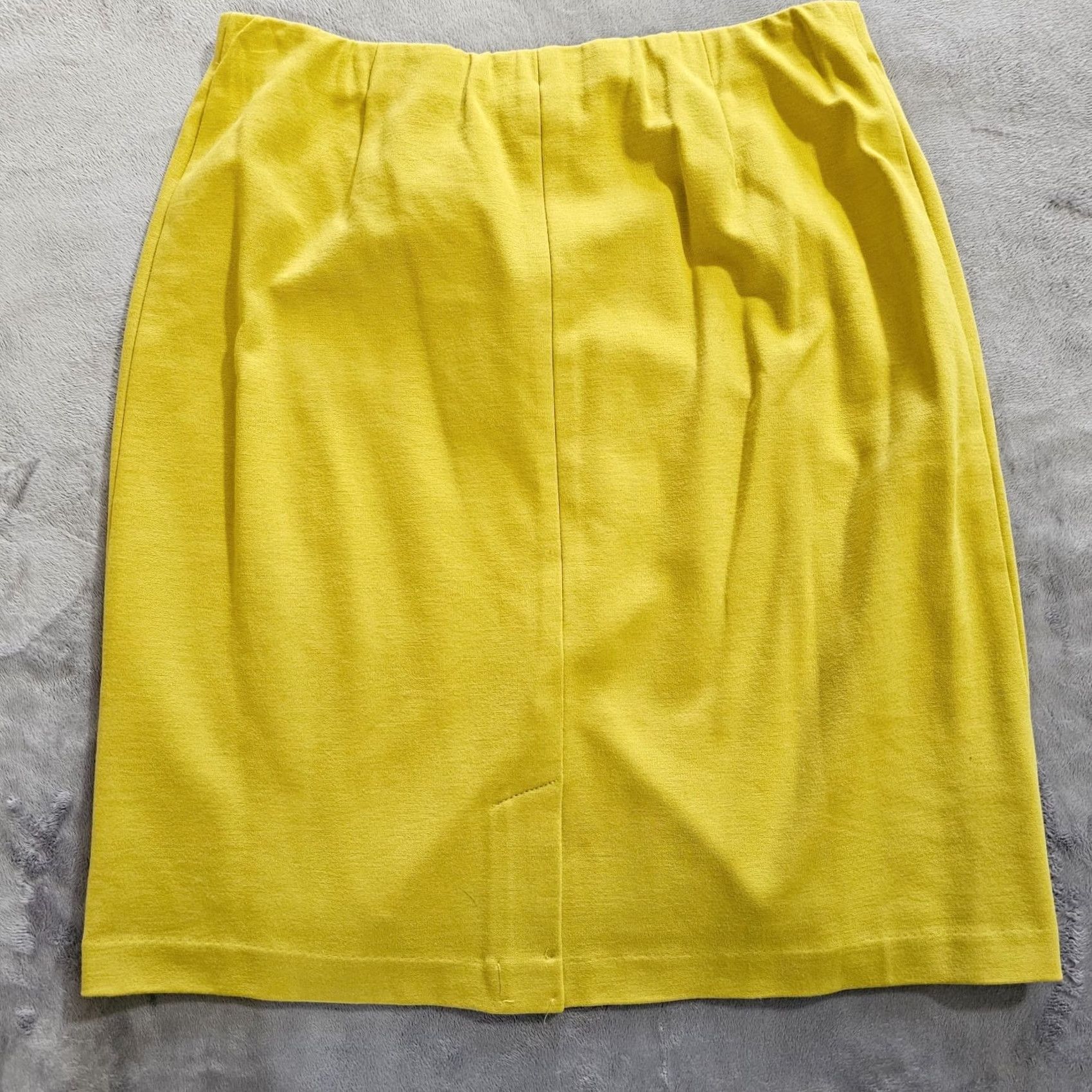 J. Jill J. Jill Petite Yellow Skirt - Small Waist, Knit Mini Size 28" / US 6 / IT 42 - 7 Thumbnail