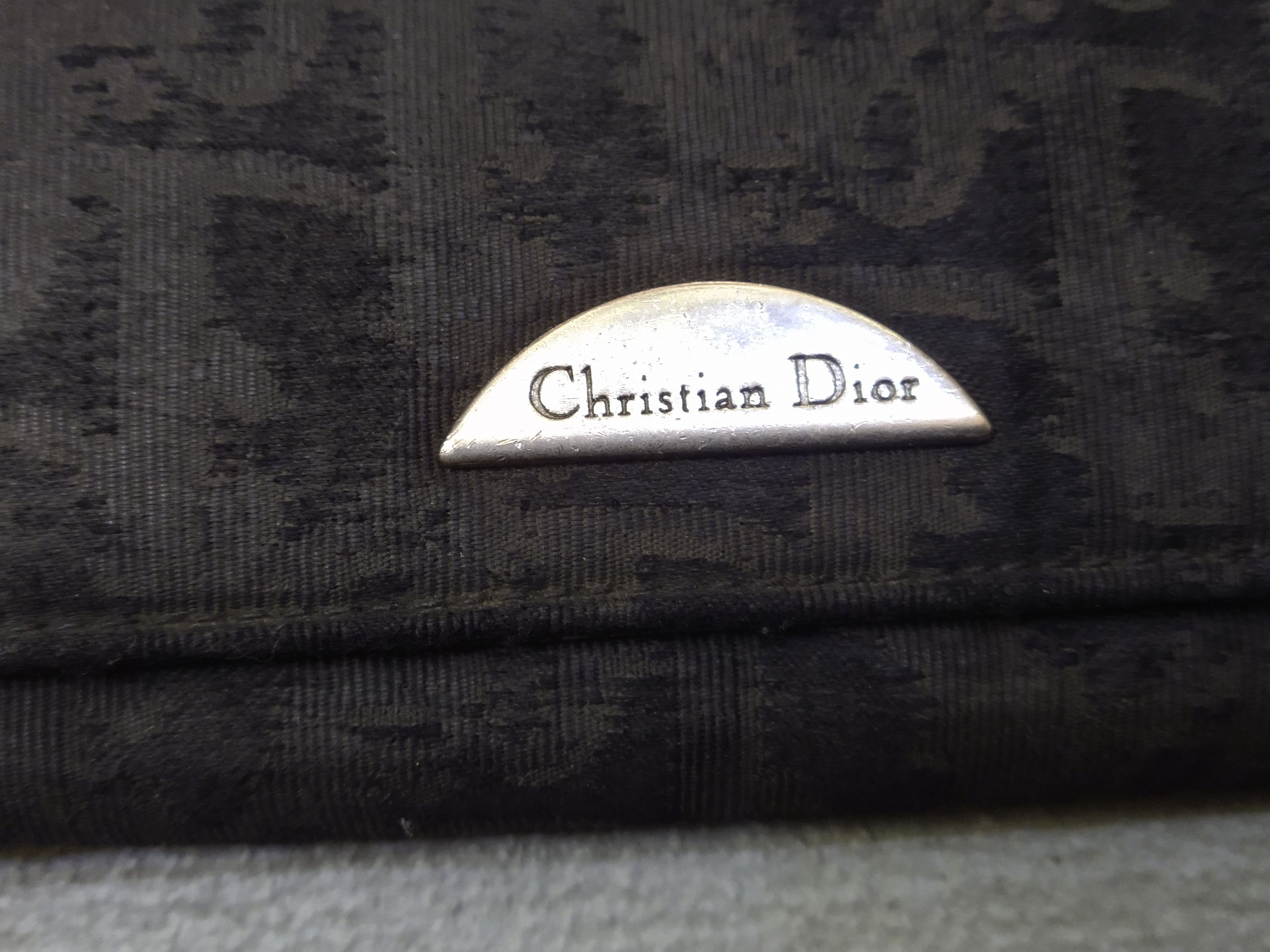 Christian Dior Monsieur Christian Dior Wallet Black Canvas Nylon Leather Monogram Size ONE SIZE - 4 Thumbnail