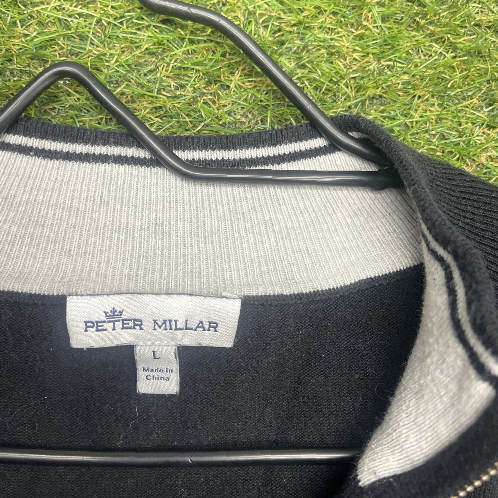 Peter Millar VINTAGE Peter Millar Sweatshirt Mens Large Black 1/4 Zip Pullover Long Sleeve Size US L / EU 52-54 / 3 - 5 Thumbnail