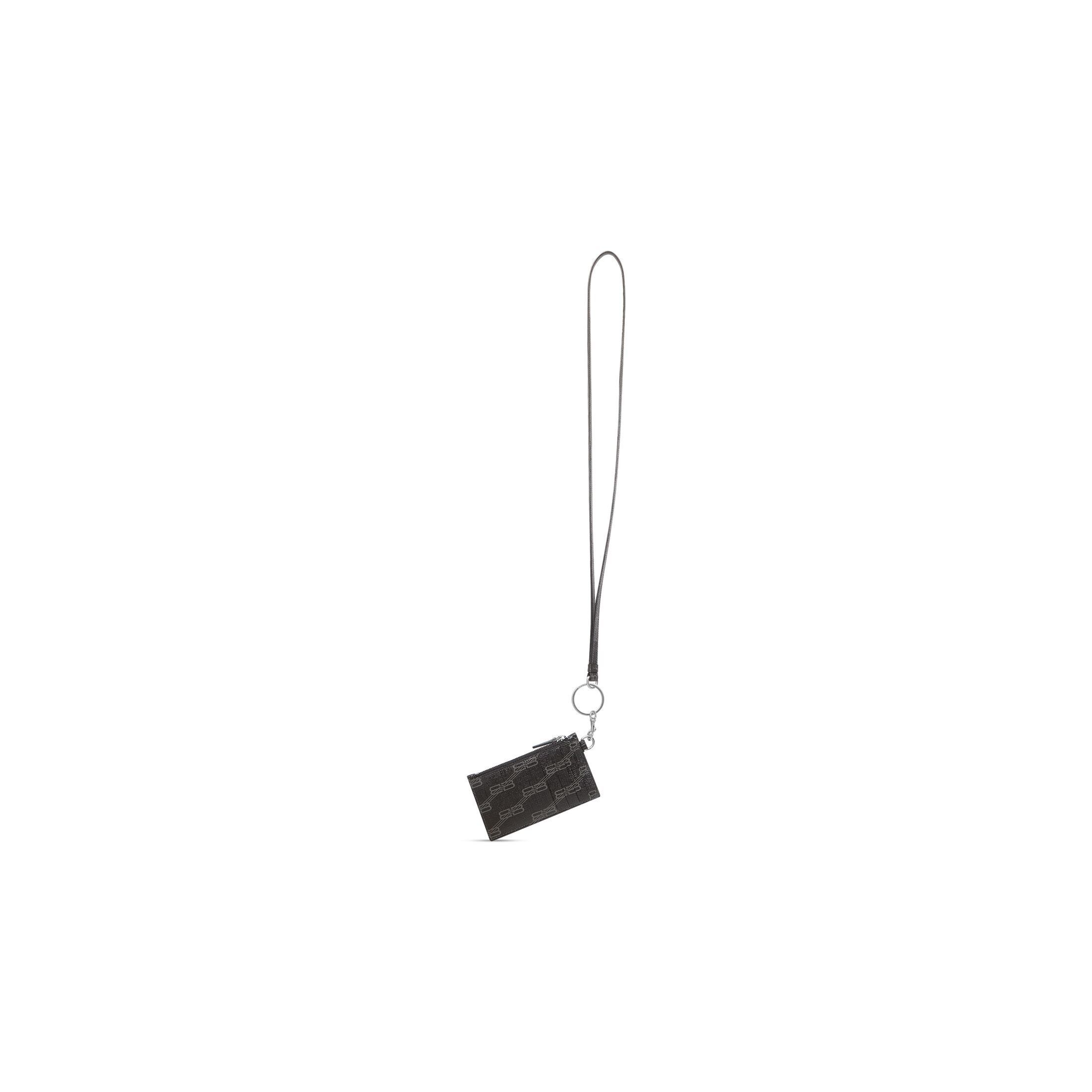 Balenciaga o1bcso1str1125 Size: OS / Signature Card Case On Keychain Size ONE SIZE - 3 Thumbnail