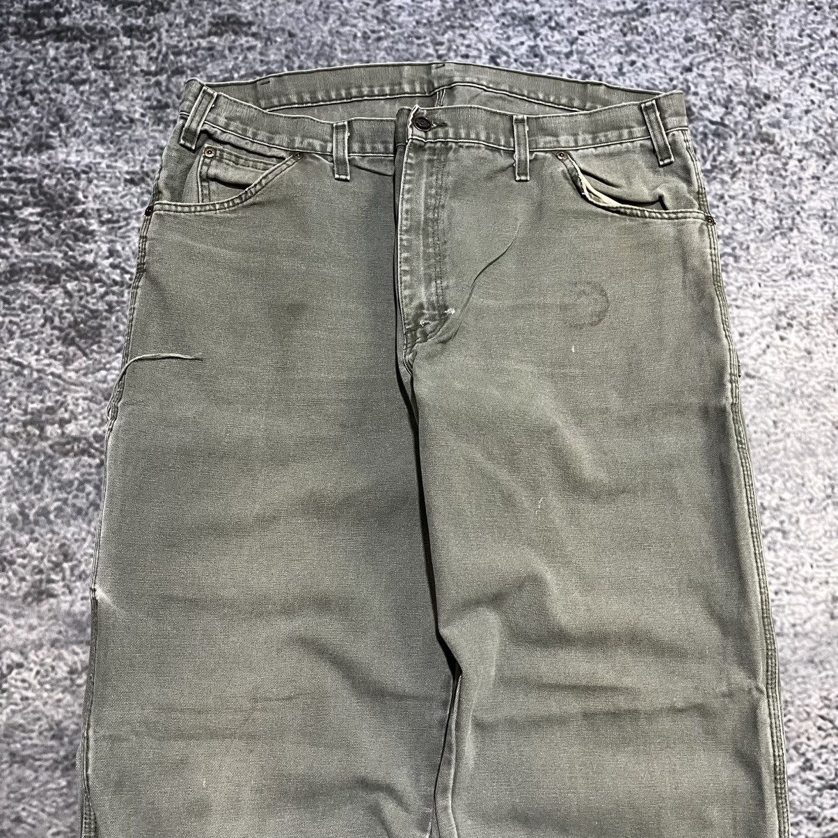 Dickies VINTAGE BAGGY DICKIES FADED GREEN WORKWEAR CARPENTER JEANS Size US 40 / EU 56 - 8 Thumbnail