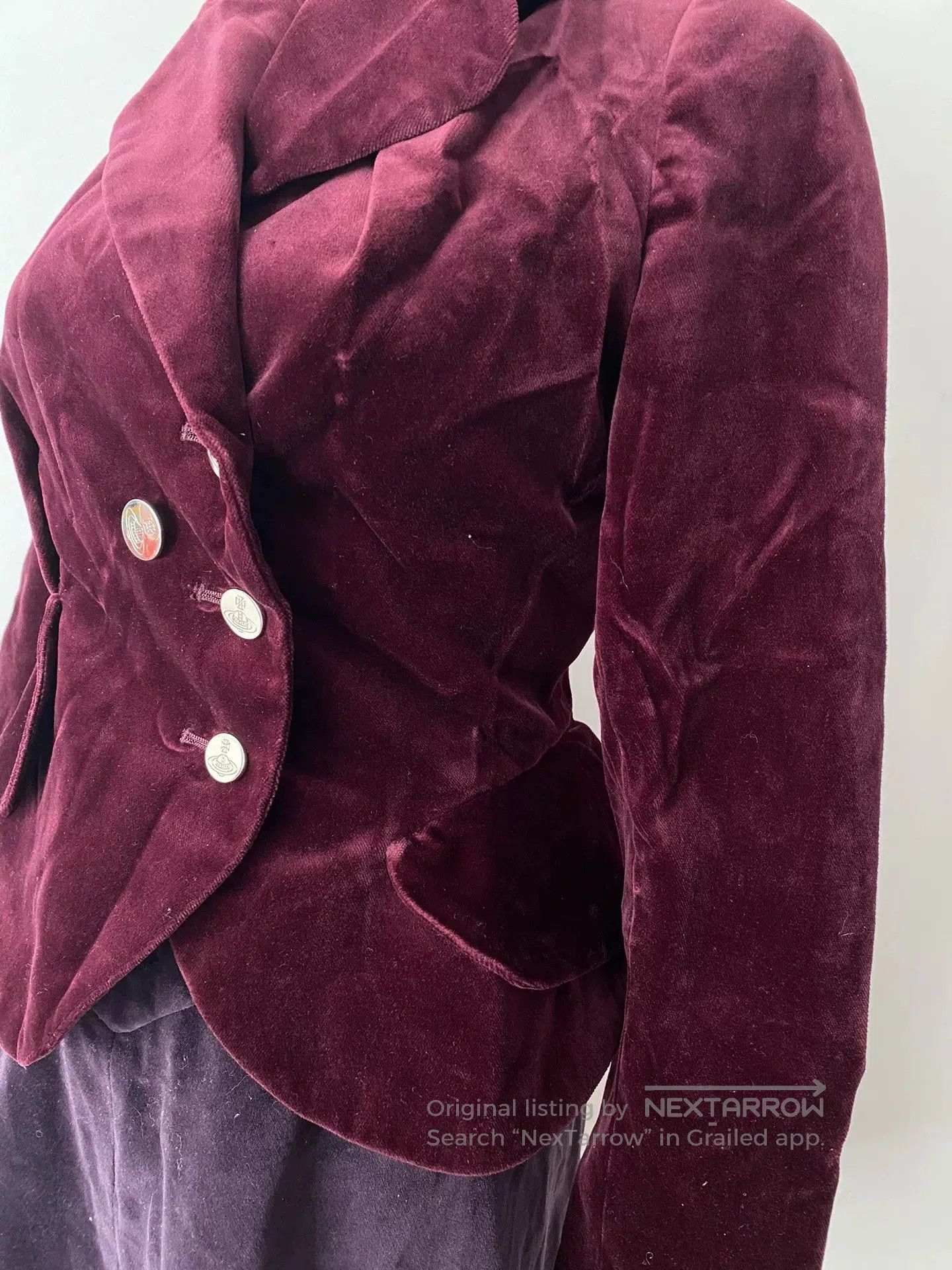 Vivienne Westwood vivienne westwood burgundy velvet blazer outfit. Size M / US 6-8 / IT 42-44 - 5 Thumbnail