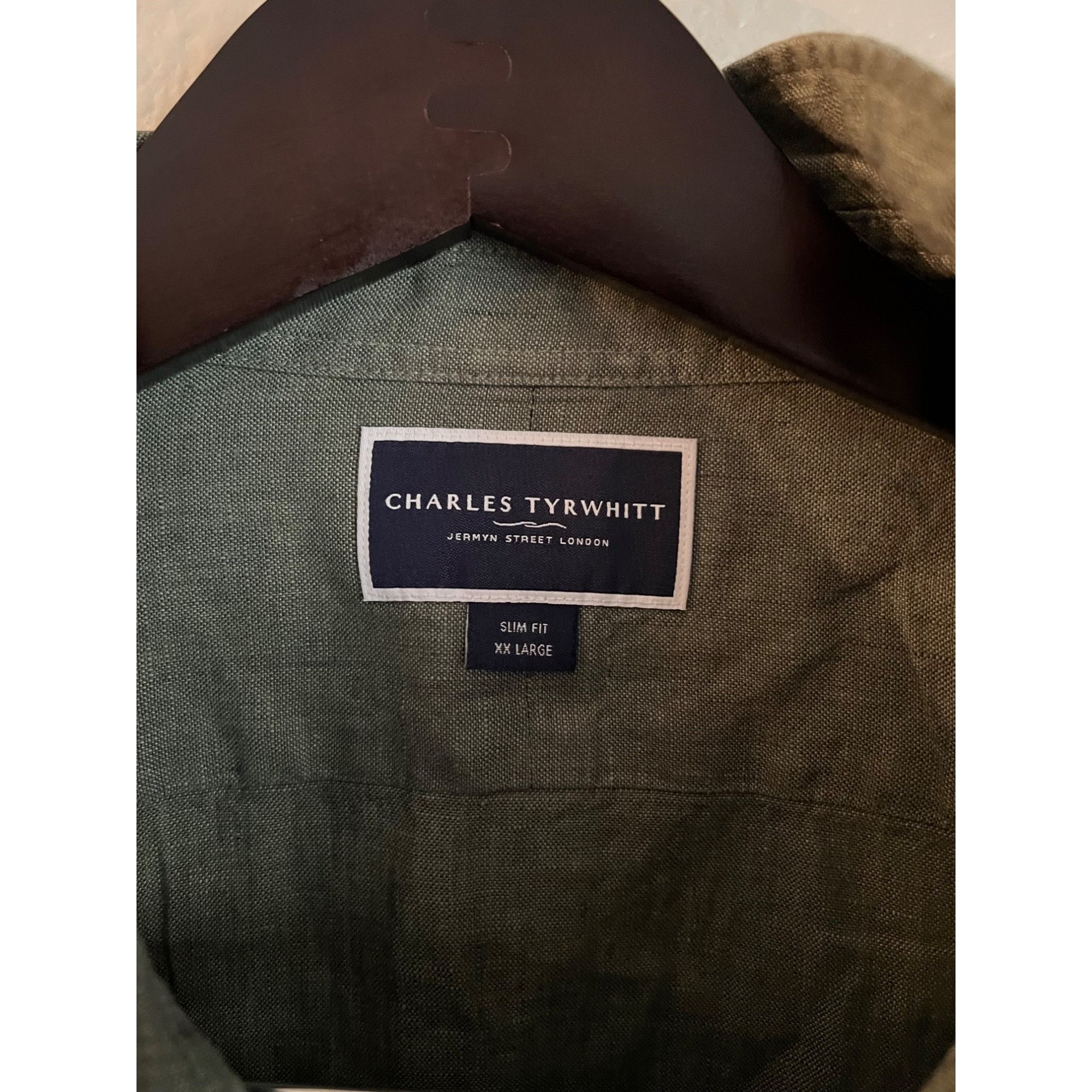 Charles Tyrwhitt Charles Tyrwhitt 100% Linen Long Sleeve Button Up Shirt NWT Size US XXL / EU 58 / 5 - 3 Thumbnail