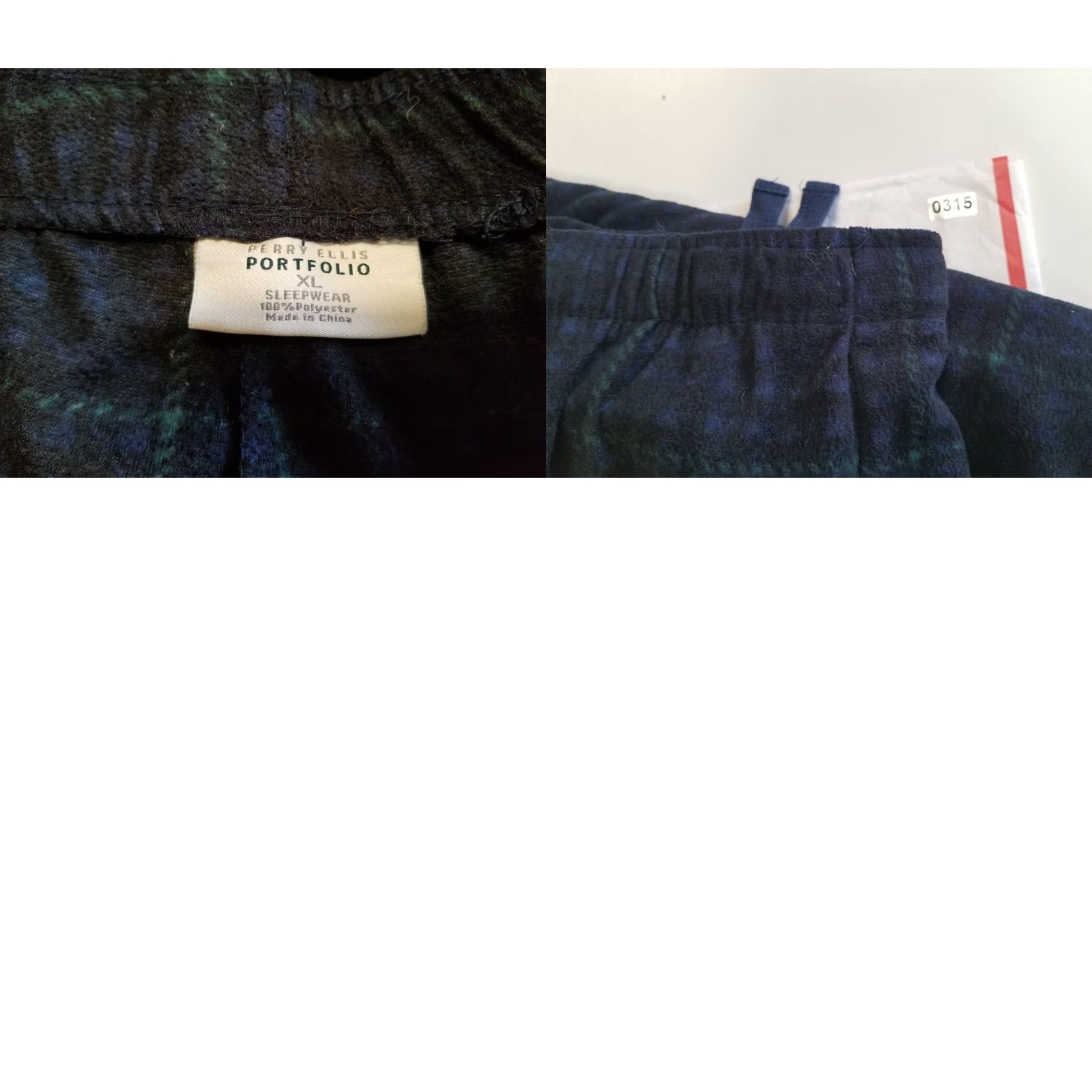 Perry Ellis Perry Ellis Men's Pajamas Lounge BluePlaid Pants Sleepwear Size XL Size US 36 / EU 52 - 8 Thumbnail
