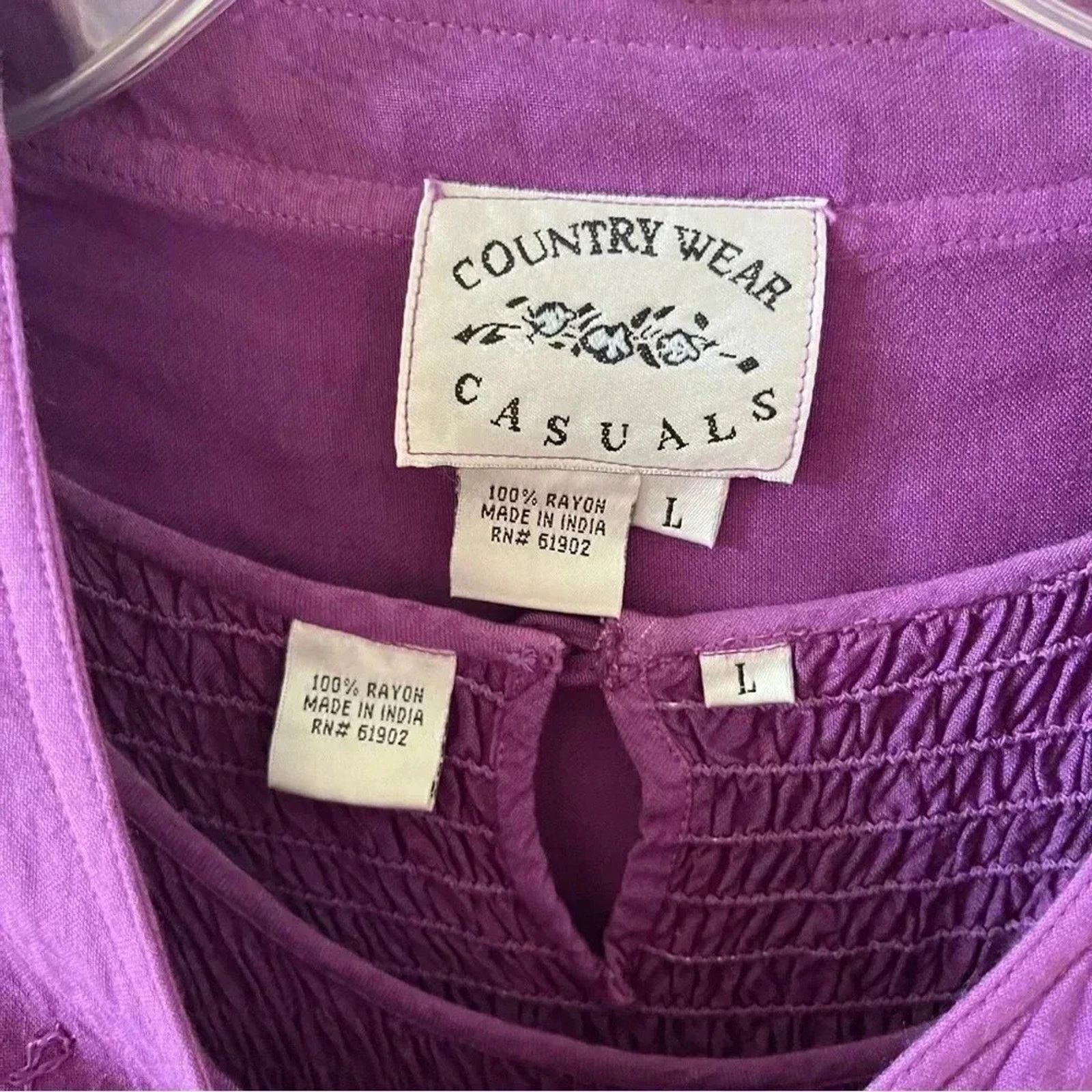 Other Country Wear Casuals NWT Vintage Purple Maxi Dress w/ Shirt Size L / US 10 / IT 46 - 4 Thumbnail