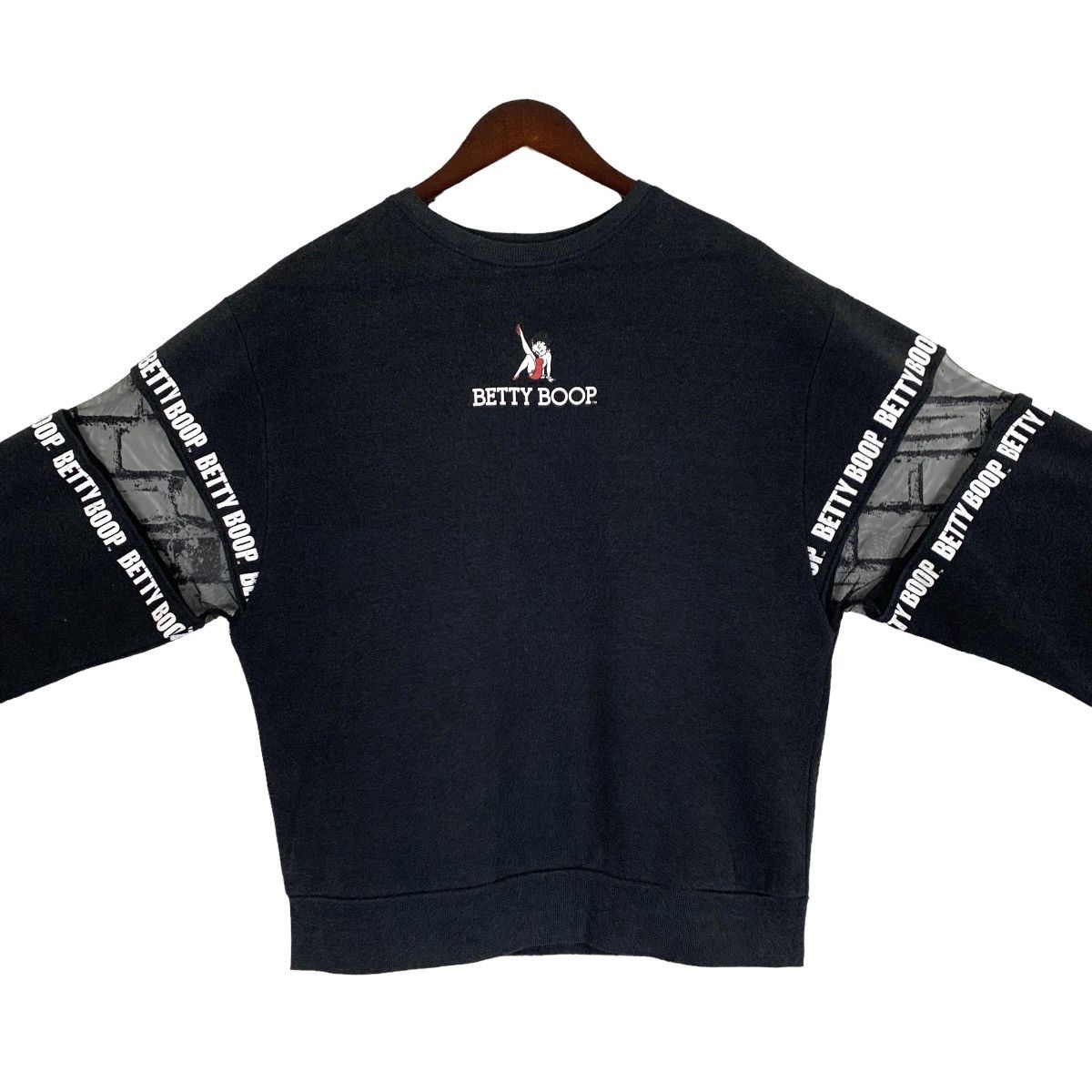 image of Betty Boop Strange Heaven Cartoon Network Sweatshirt in Black, Men's (Size Medium)