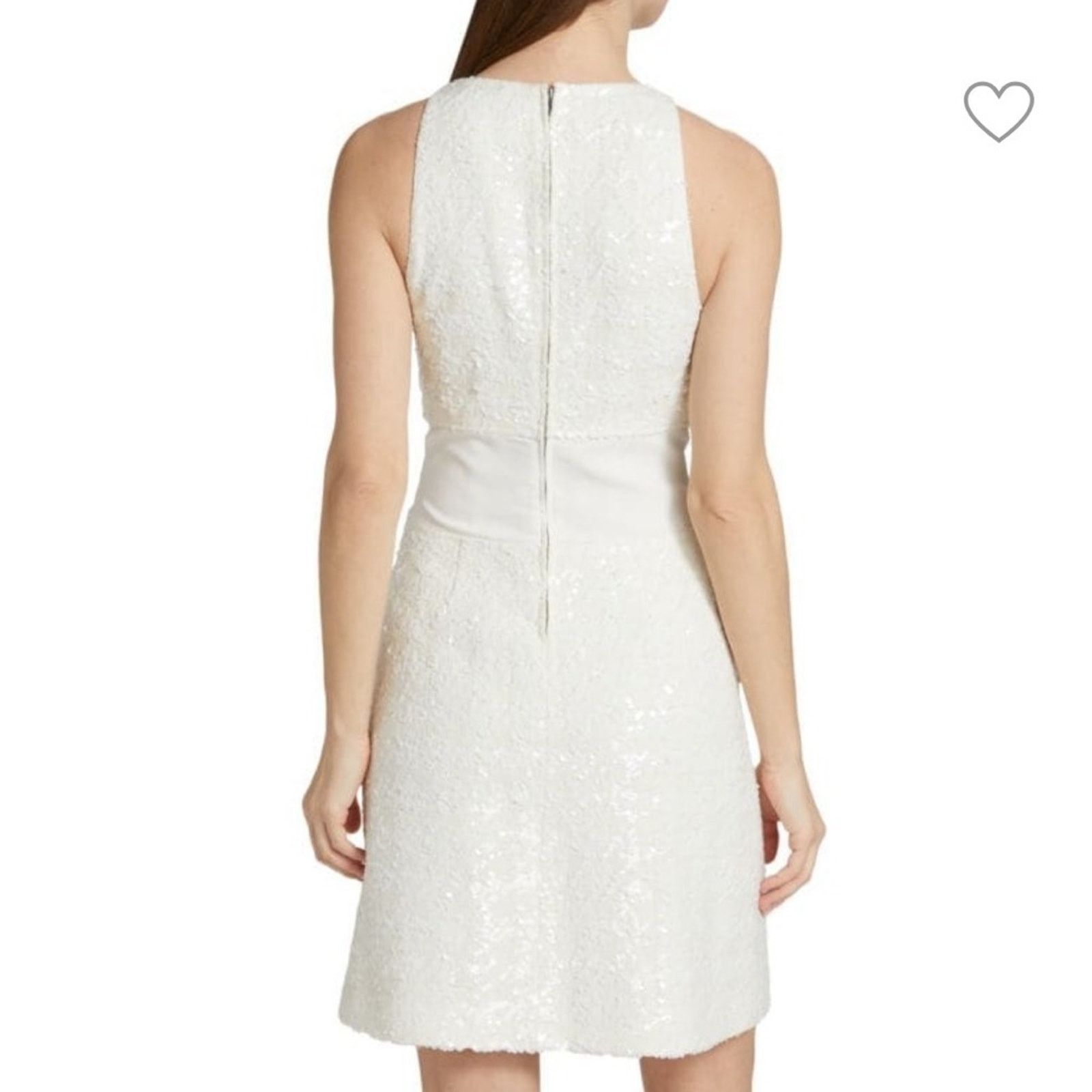 Derek Lam 10 Crosby 10 Crosby Derek Lam White Sequins Mini Dress Size 0 Size XS / US 0-2 / IT 36-38 - 5 Thumbnail