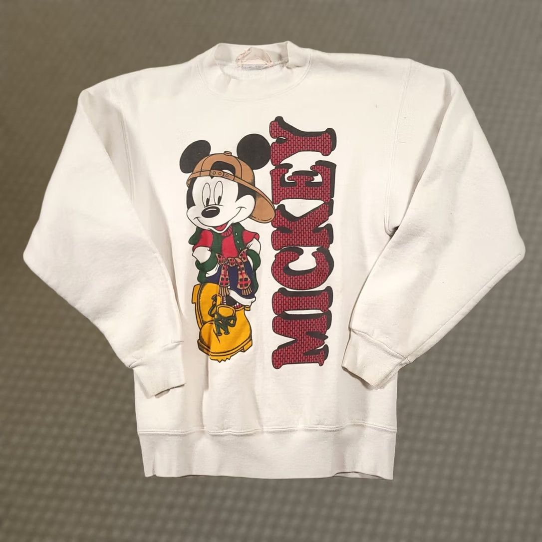 Disney VINTAGE Mickey Mouse Jerry Leigh Sweatshirt Crewneck Sweatshirt White S Boys? No, use Men. Size US S / EU 44-46 / 1 - 1 Thumbnail