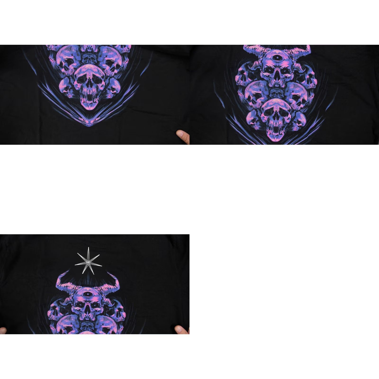 Vintage VINTAGE Goth Demonic Womens Oversized Y2K Skull Graphic T Shirt Dress Flaming V Logo 2XL Womens Mens Girls Size XXL / US 16-18 / IT 52-54 - 8 Thumbnail