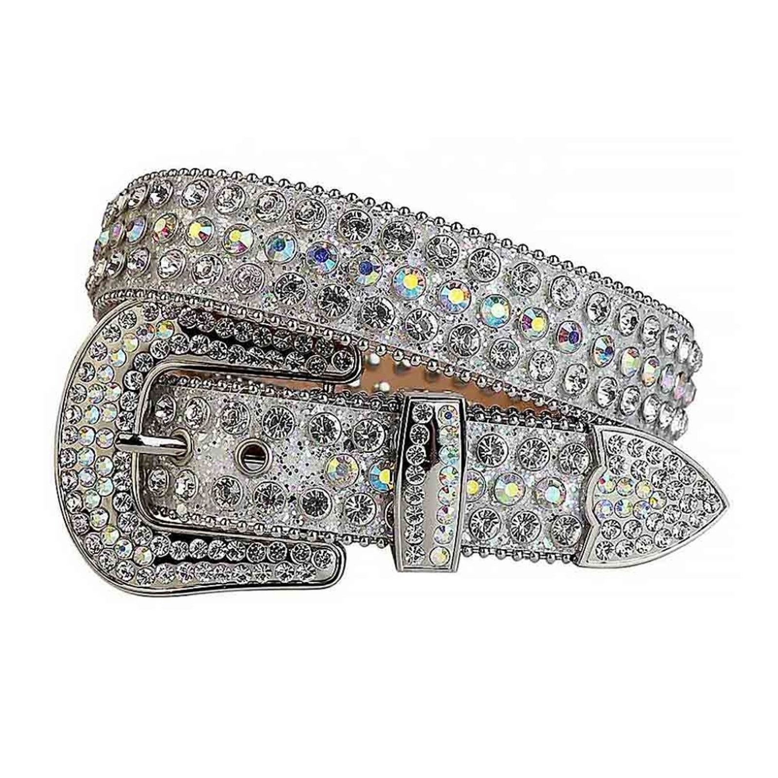 Other Silver Diamond Studded | RBS | 39 Rhinestone Belt Size ONE SIZE - 4 Thumbnail
