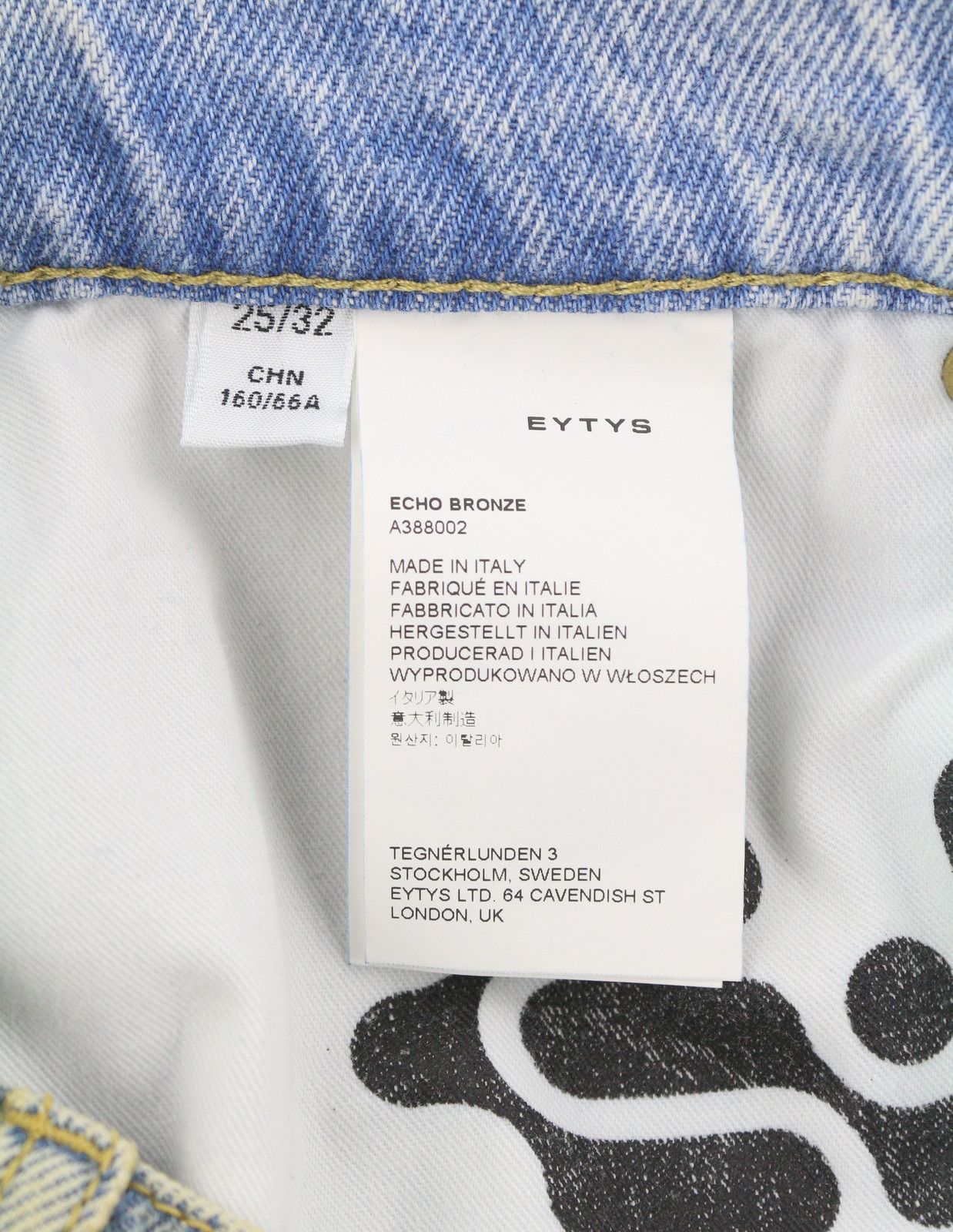 Eytys ECHO BRONZE ULTRA BAGGY W25/L32 Blue Faded RRP370 88864 Size 25" / US 0 / IT 36 - 10 Thumbnail