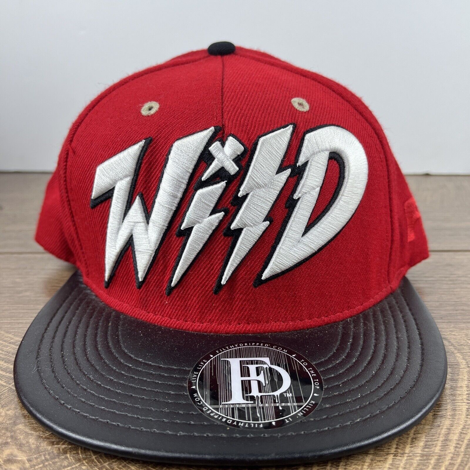 Other Wild Hat Wild Red Hat Adjustable Adult Size Hat Red Cap Size ONE SIZE - 4 Thumbnail