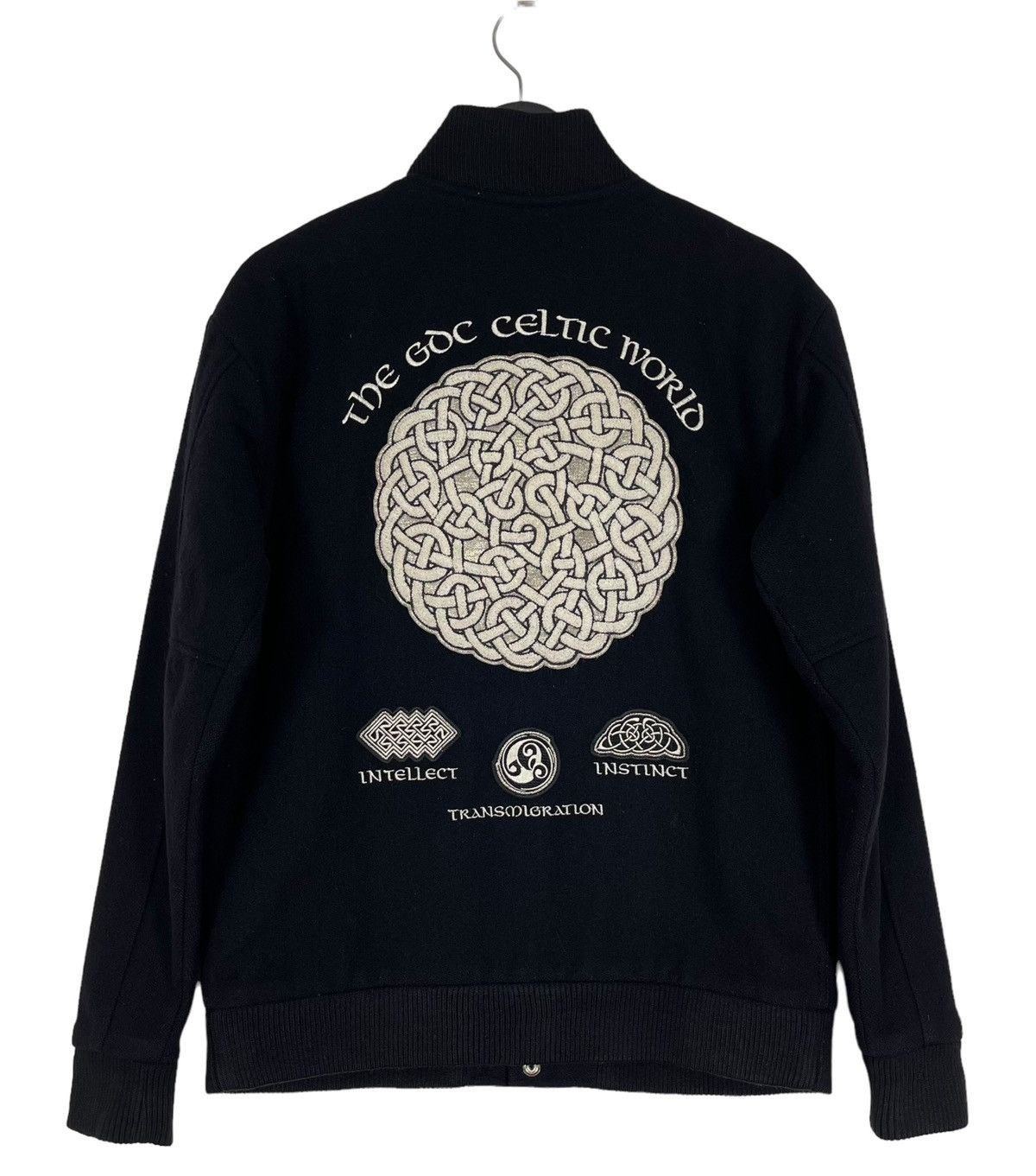 Japanese Brand 2000s Vintage The GDC Celtic World Wool Varsity Jacket Size US S / EU 44-46 / 1 - 1 Thumbnail