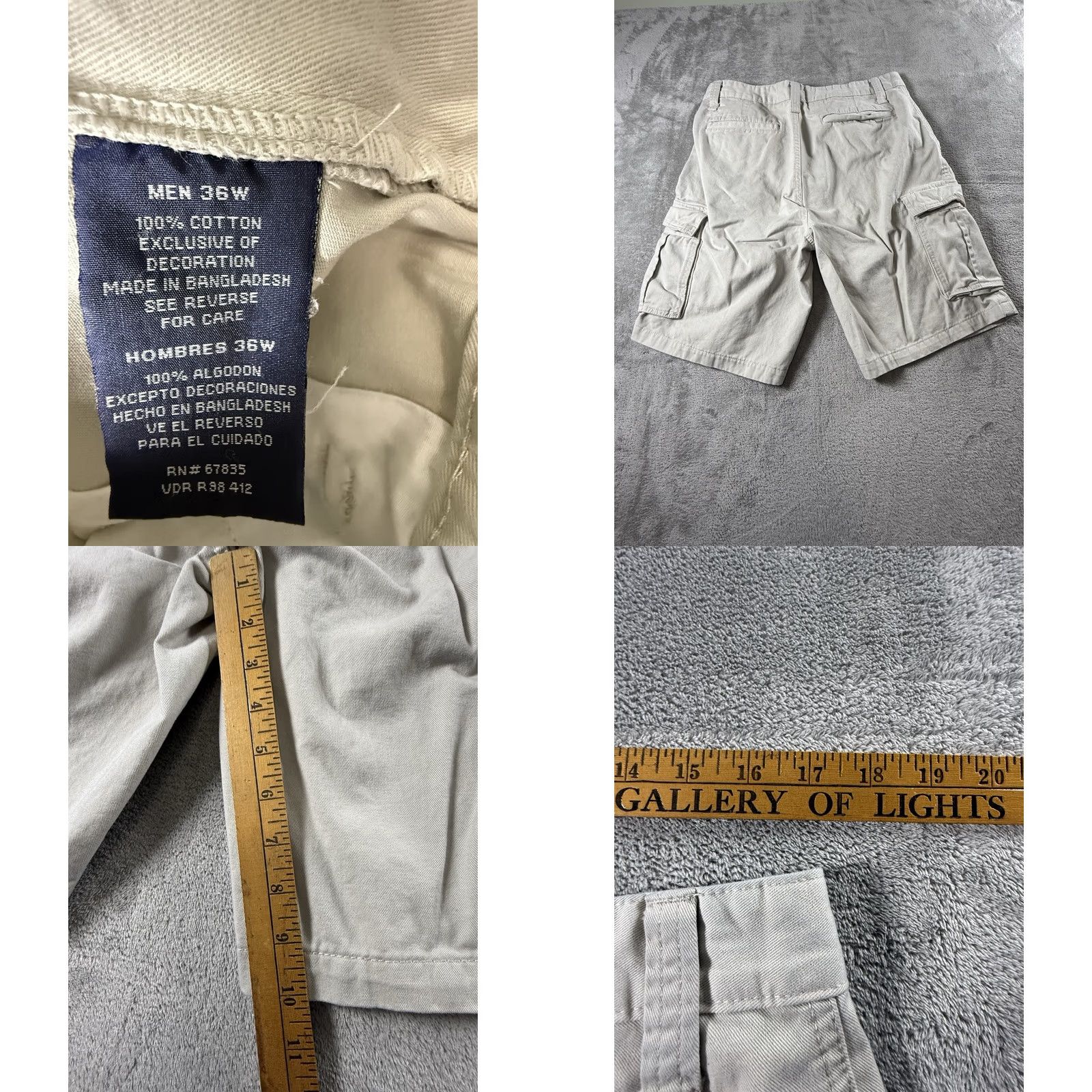 Nautica Nautica Cargo Shorts Men 36 Olive Green Light Khaki Beach Fish Camp Size US 36 / EU 52 - 9 Thumbnail