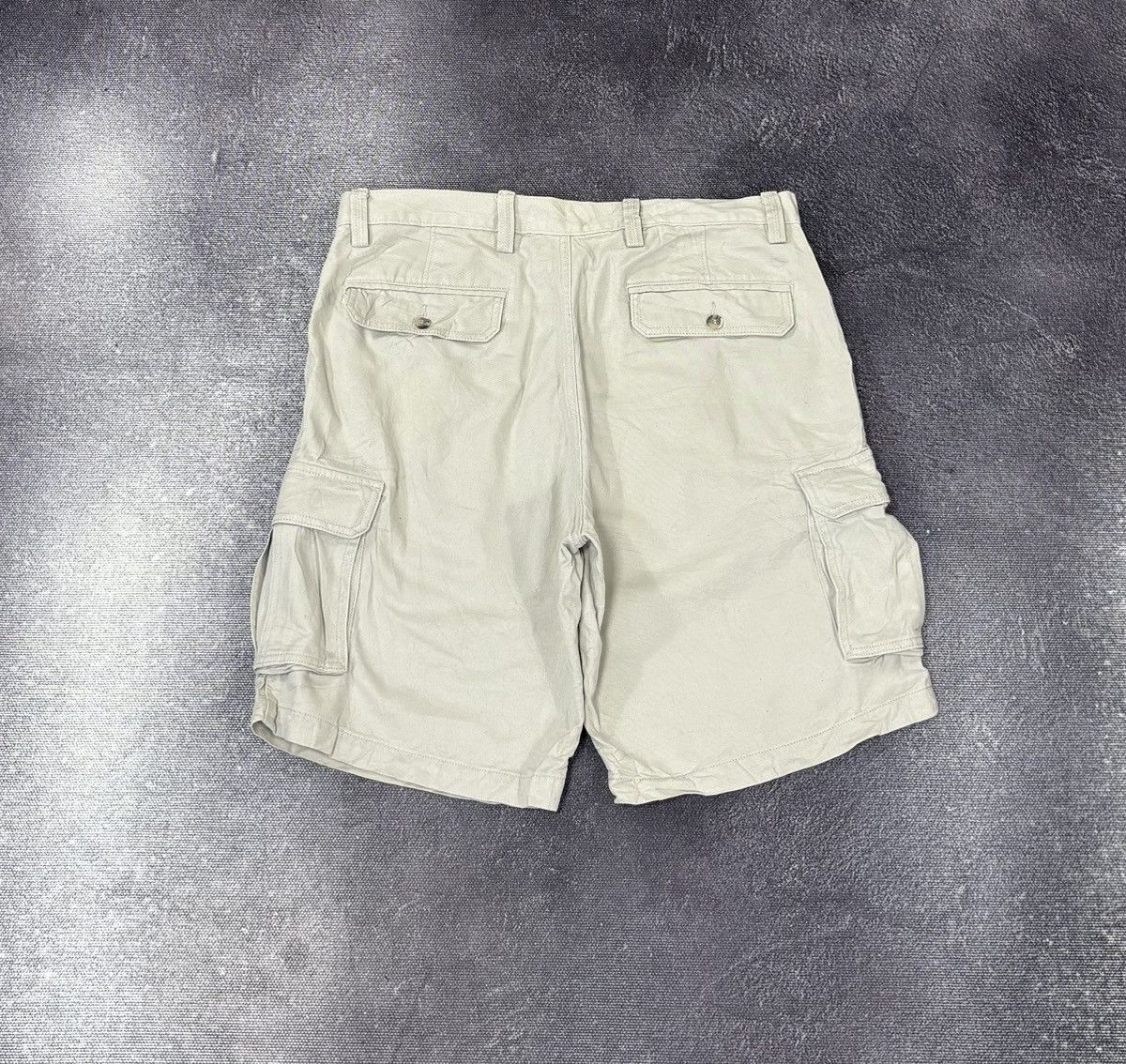 Dockers Vintage Dockers 2000s Y2K Beige Hype Utility Cargo Shorts Size US 36 / EU 52 - 2 Thumbnail
