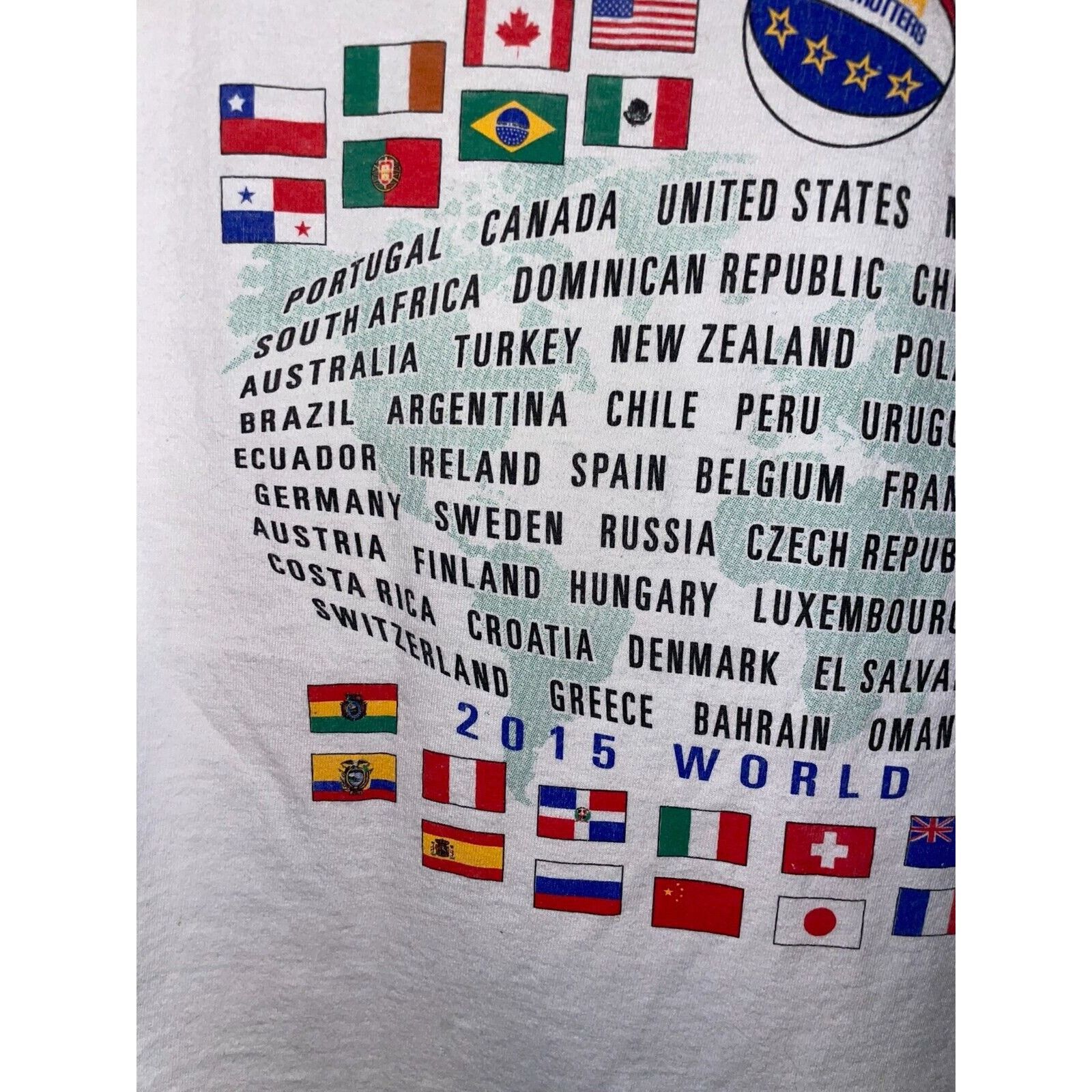 Harlem Globetrotters Harlem Globetrotters Shirt World Tour Basketball White Tee M Size US M / EU 48-50 / 2 - 10 Thumbnail