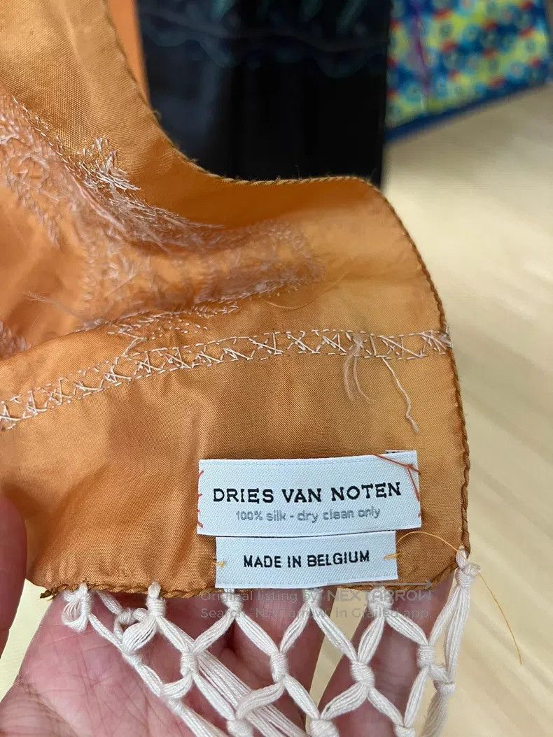 Dries Van Noten Dries Van Noten Brown Scarf Size ONE SIZE - 6 Thumbnail