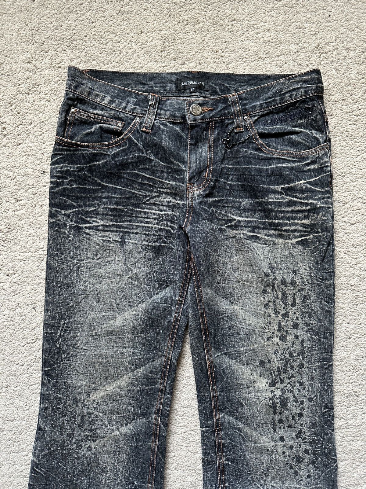 LOWBOX 2000s Lowbox Stonewash Jeans Size US 32 / EU 48 - 8 Thumbnail