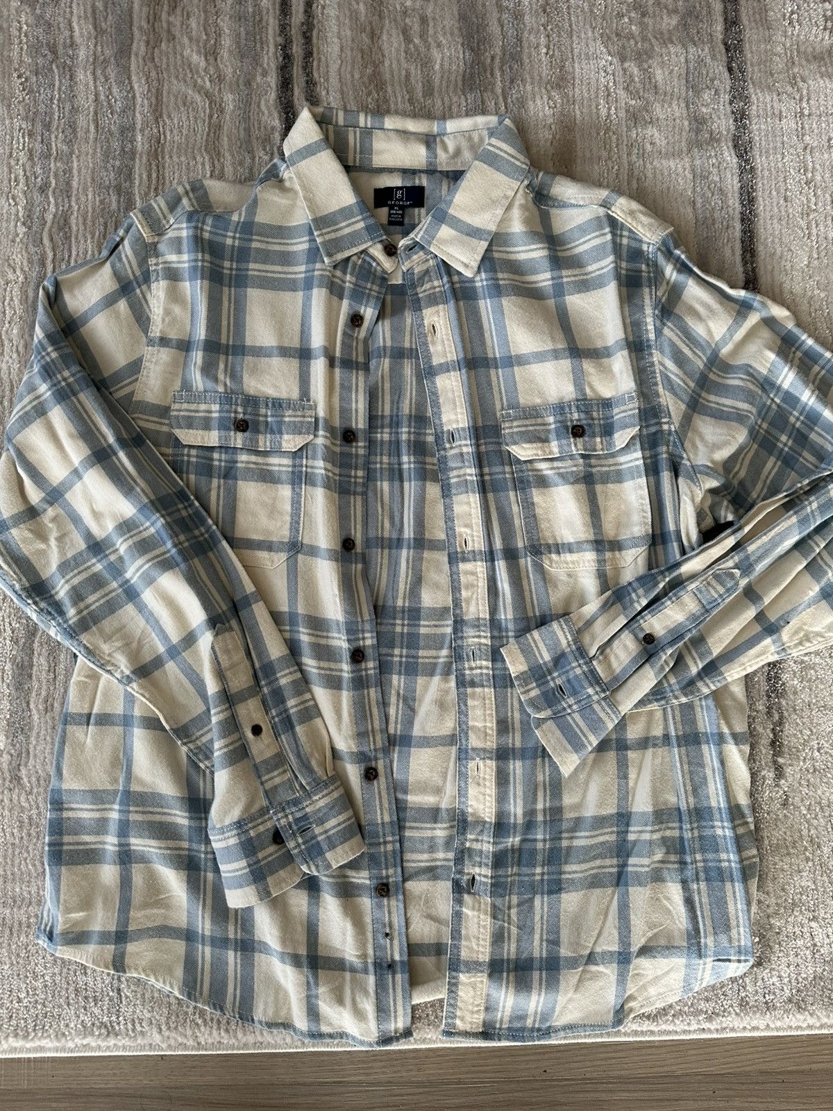 George George Flannel Size US XL / EU 56 / 4 - 1 Thumbnail