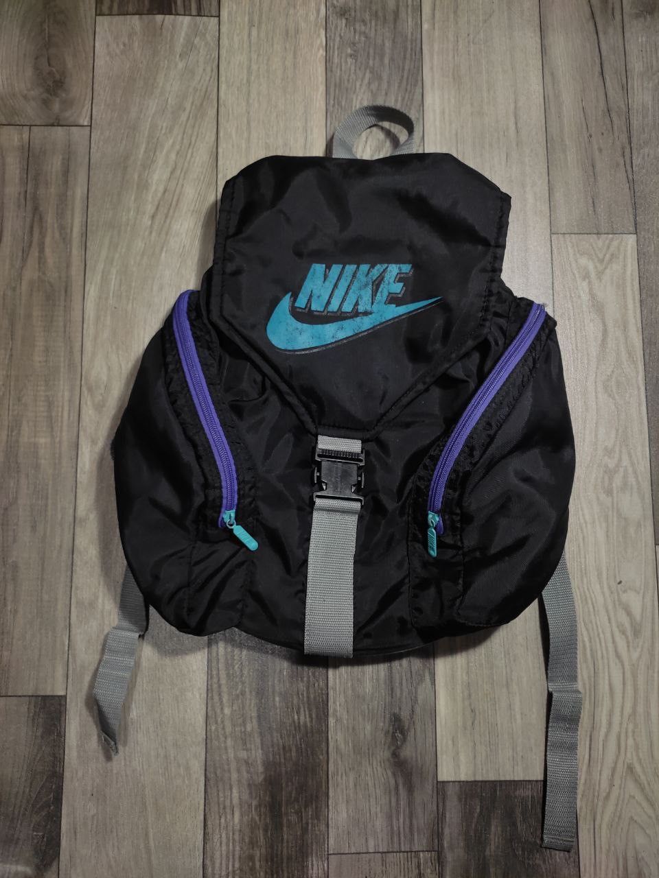 image of Nike Vintage Backpack Big Logo 90's Streetwear in Black, Men's