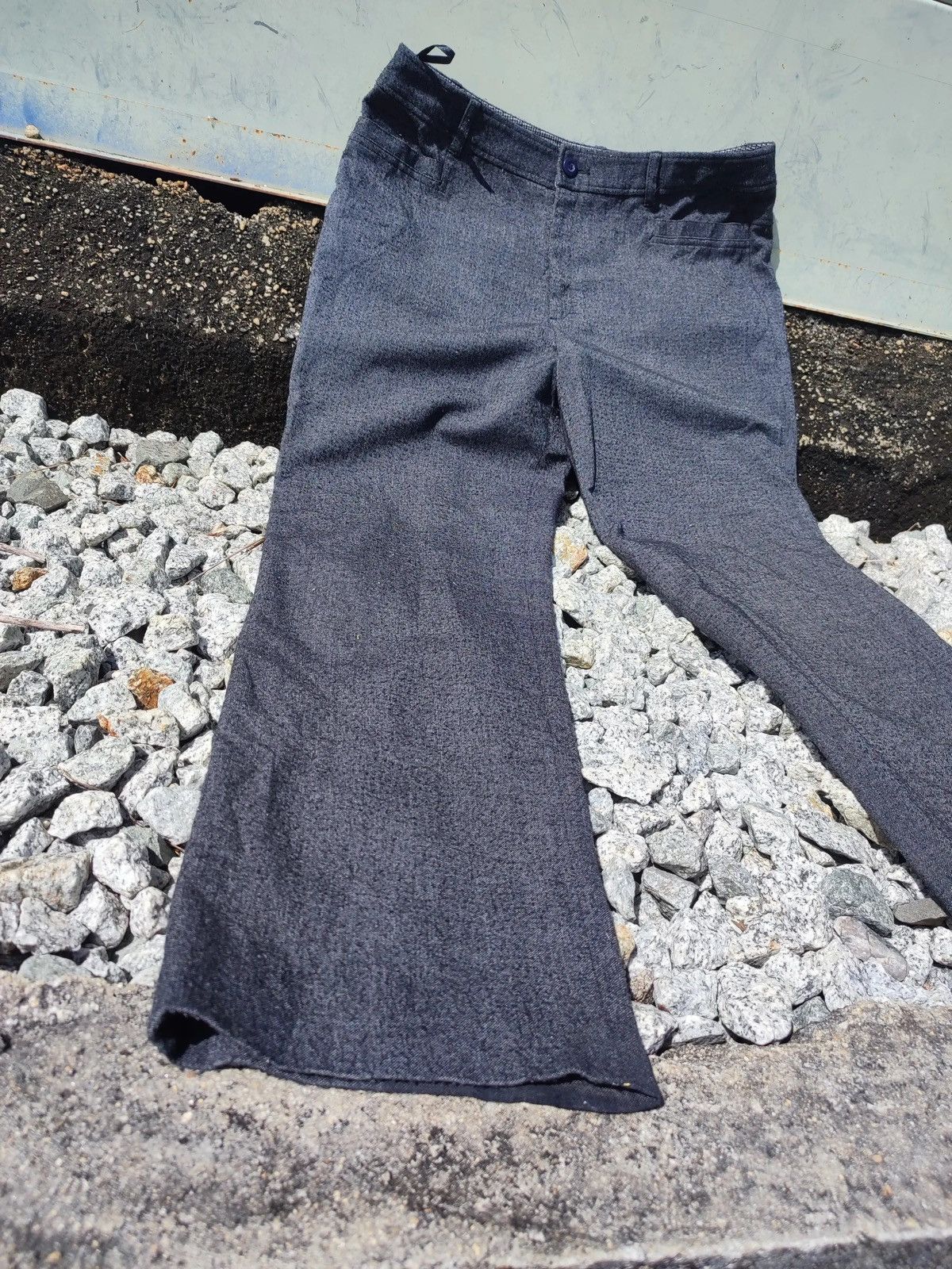 Japanese Brand × Kansai Yamamoto Mid Kansai Yamamoto Grey Houndstooth Dress Pants Size US 34 / EU 50 - 3 Thumbnail