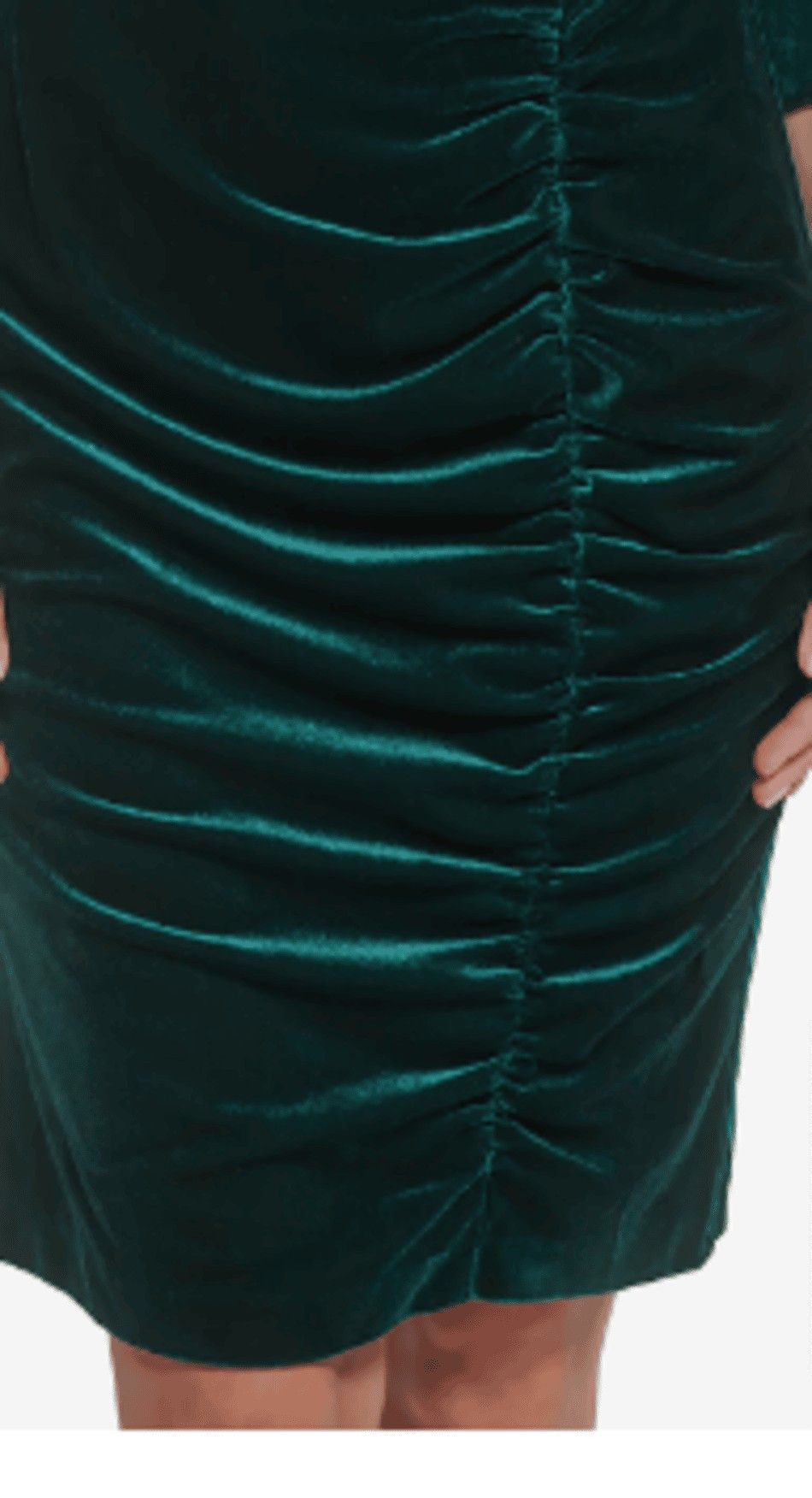 Vince Camuto Vince Camuto Velvet Ruched Dress Hunter Sz 10 Size L / US 10 / IT 46 - 5 Thumbnail