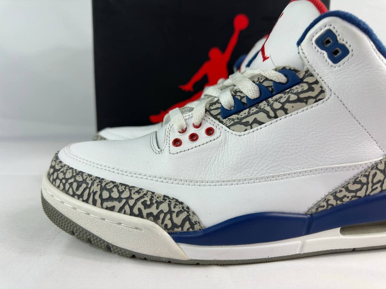 Nike Nike Air Jordan 3 Retro OG Mid True Blue Size US 10 / EU 43 - 8 Thumbnail