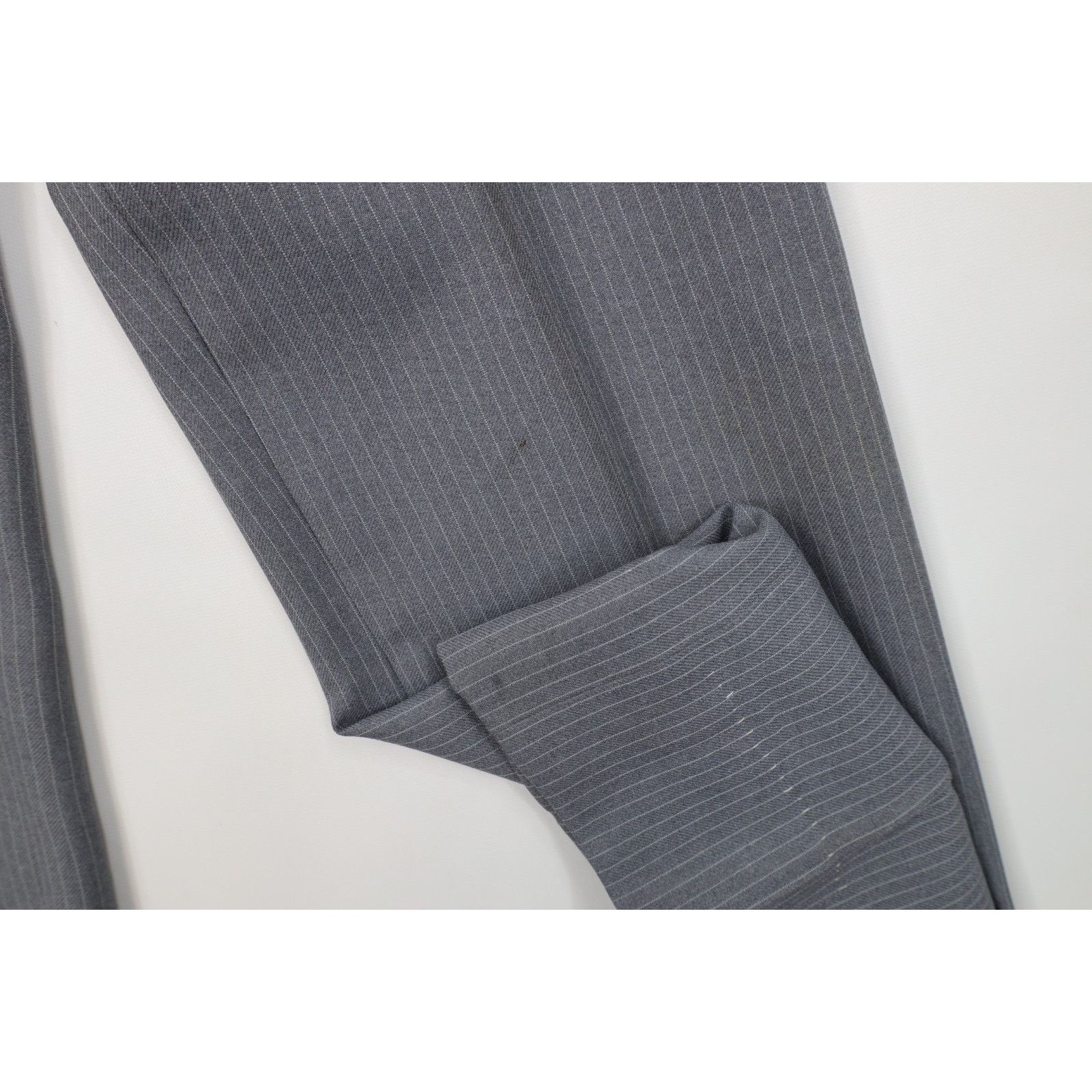 Vintage Vintage 70s Streetwear 2 Piece Knit Suit Wedding Gray Size 38R - 16 Thumbnail