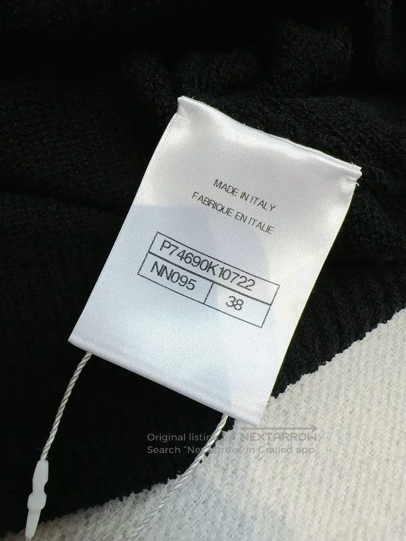 Chanel Chanel 23p black and white edged towel fabric knitted susp Size XS / US 0-2 / IT 36-38 - 5 Thumbnail