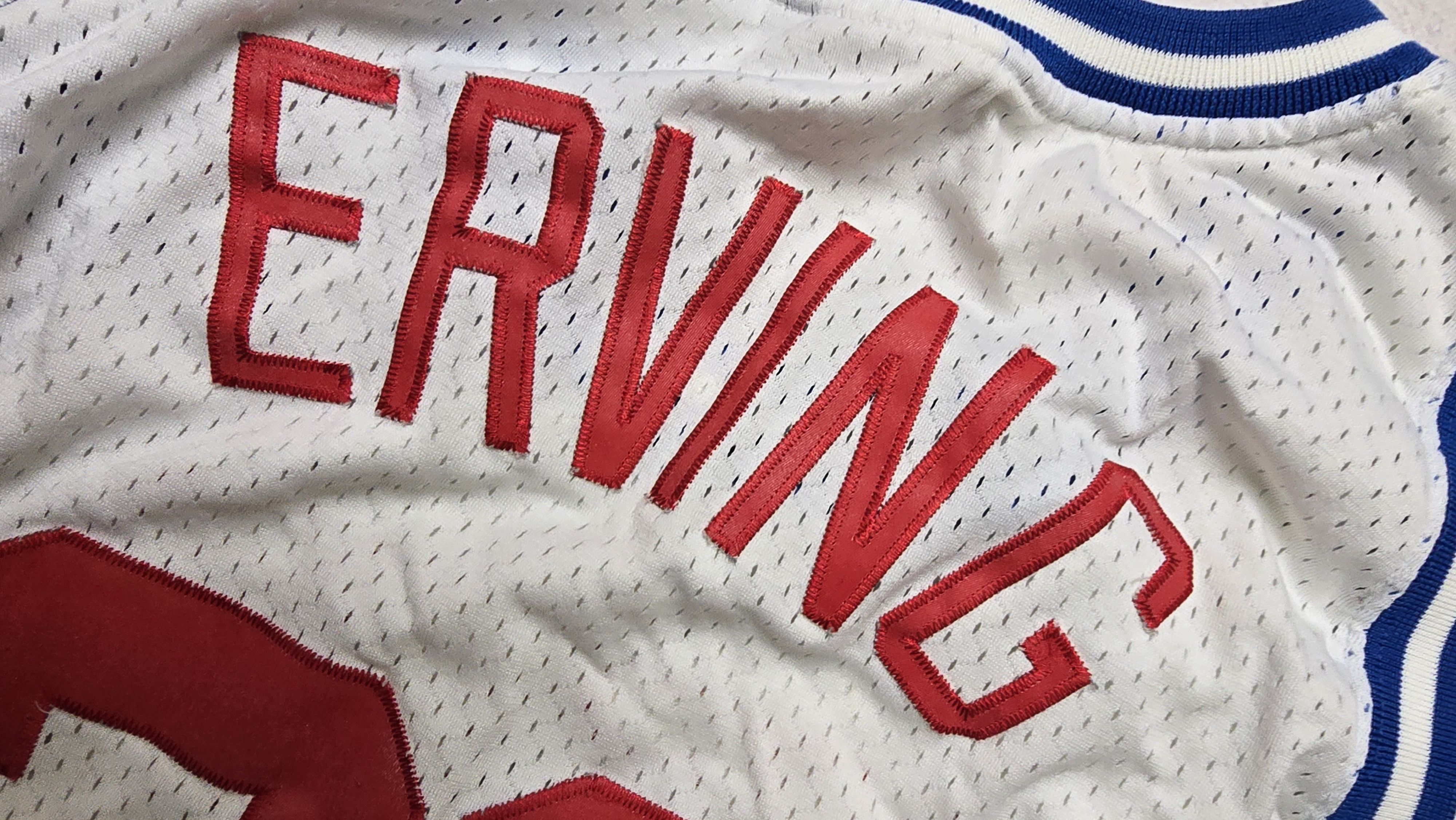 Champion Dr. J Julius Erving New York Nets ABA European Cut Jersey Size US XL / EU 56 / 4 - 6 Thumbnail