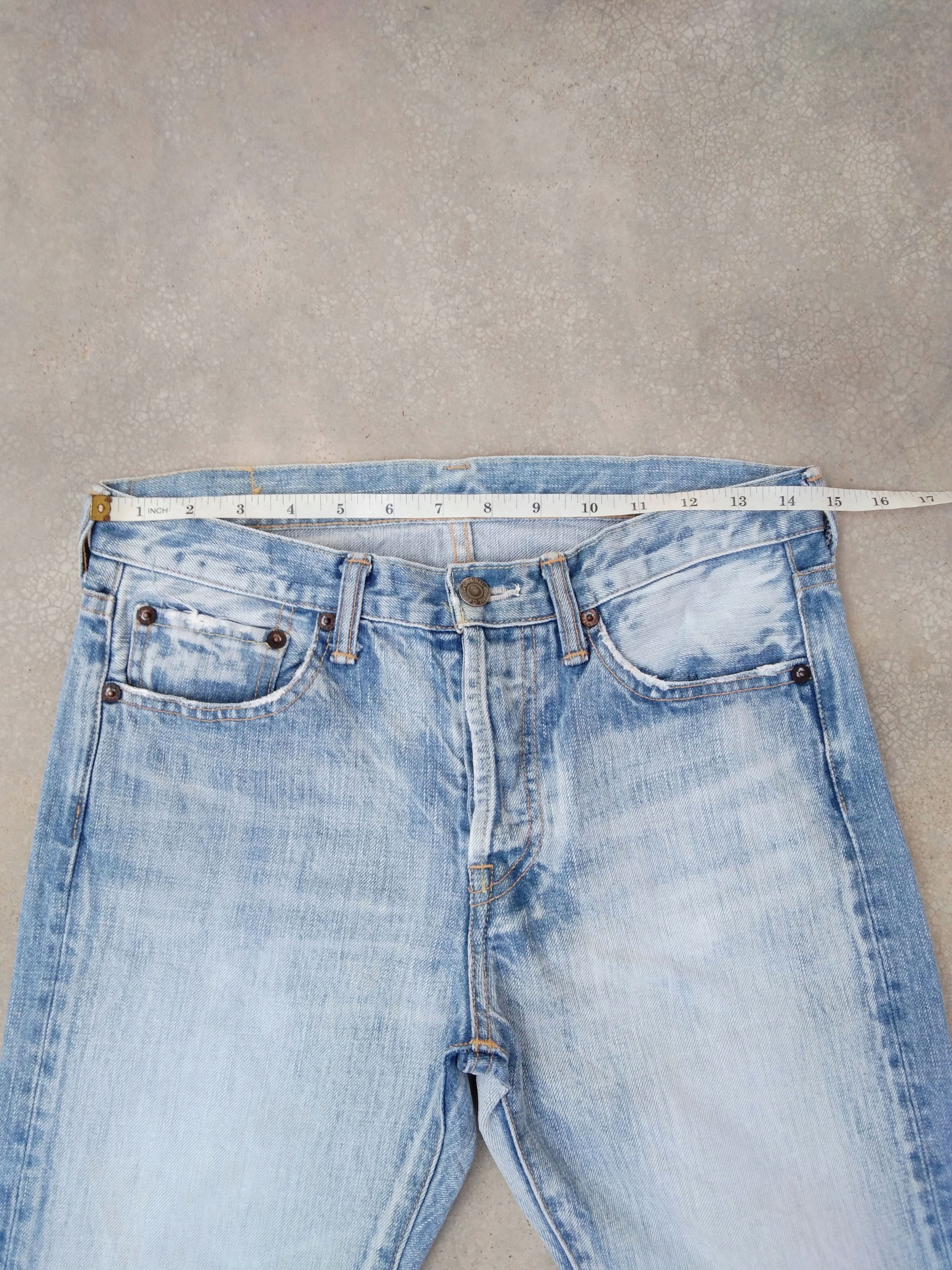 Japanese Brand Vintage Faded Blue Eternal Distressed Jeans 29x30 Size US 29 - 4 Thumbnail