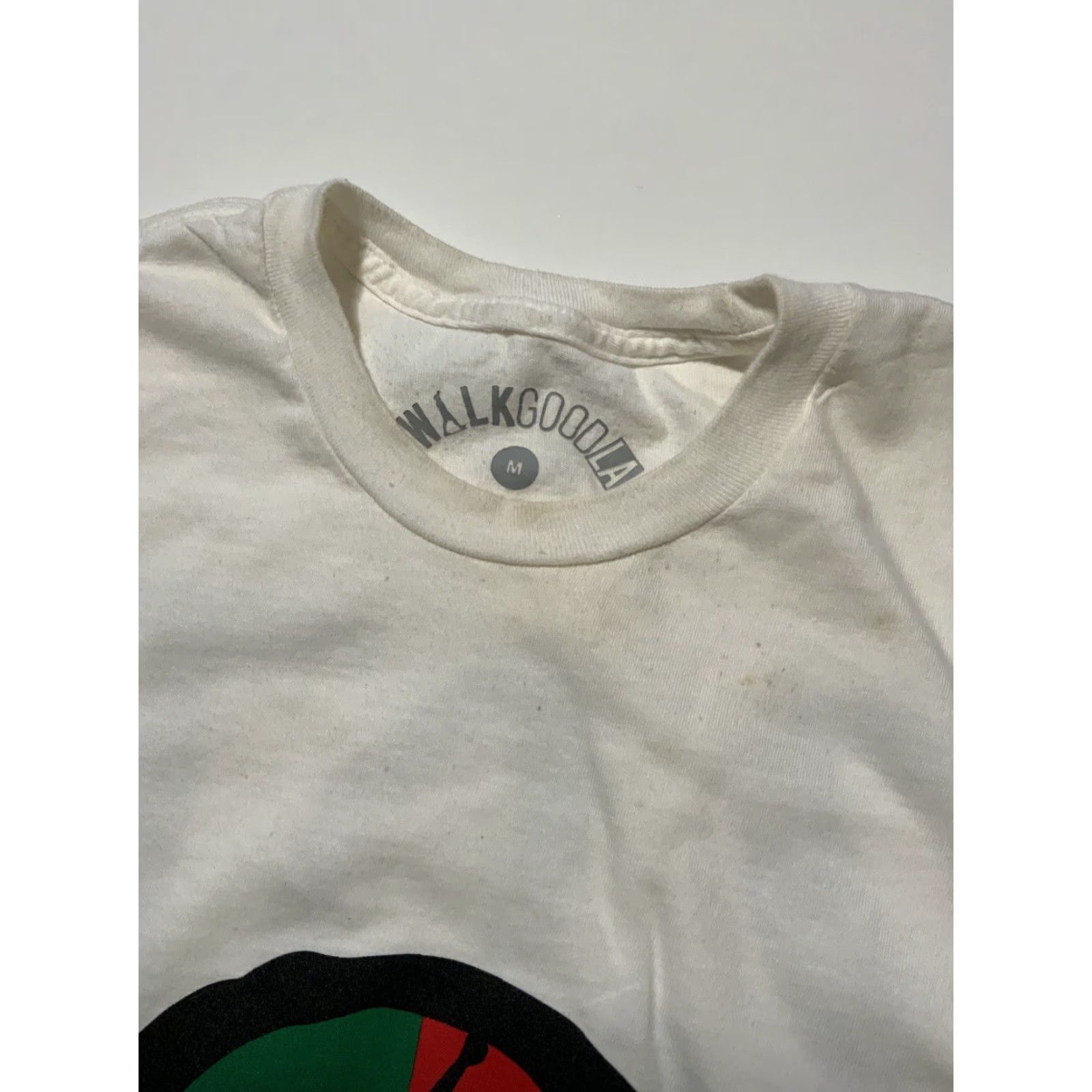 Roots VINTAGE WalkGood LA Los Angeles Peace Roots & Culture White Graphic S/S T-Shirt M Mens Size US M / EU 48-50 / 2 - 6 Thumbnail